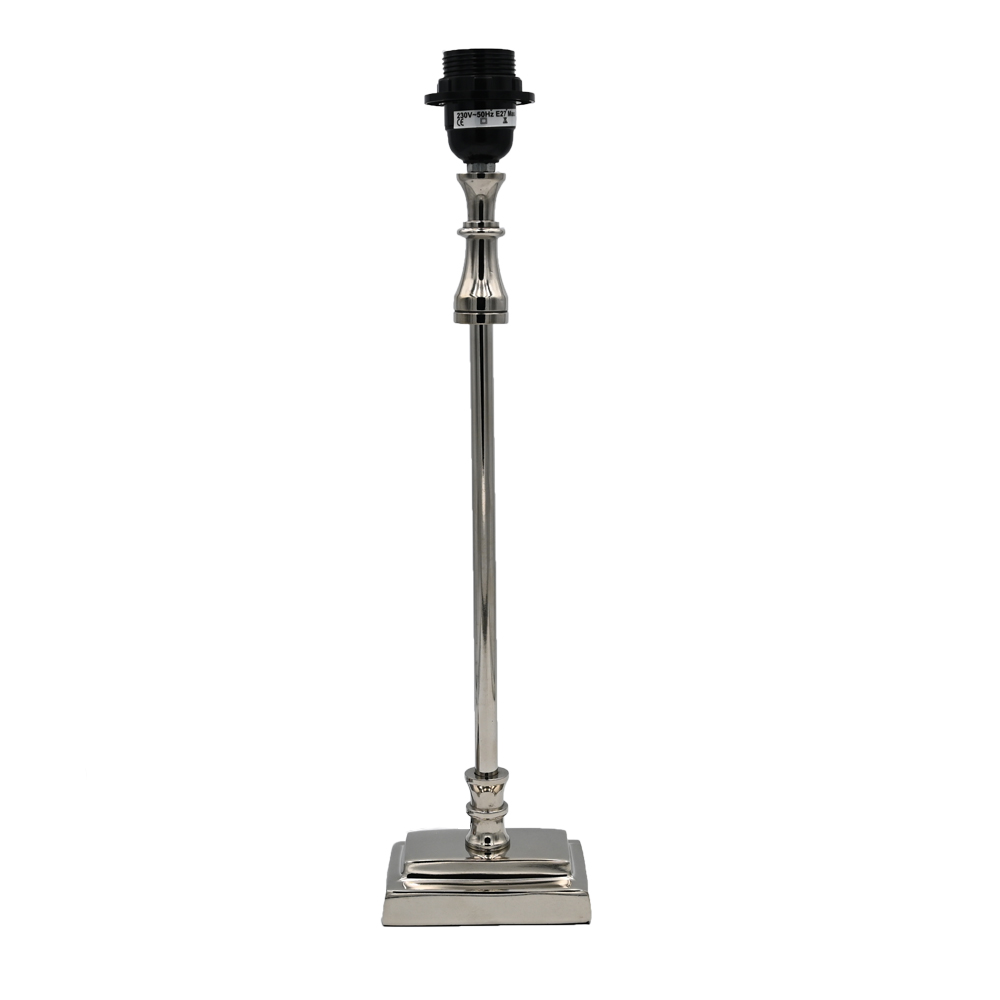 Tischleuchte Lampenfuß SHINY 11,5x8x47 cm Lampe Silber Metall