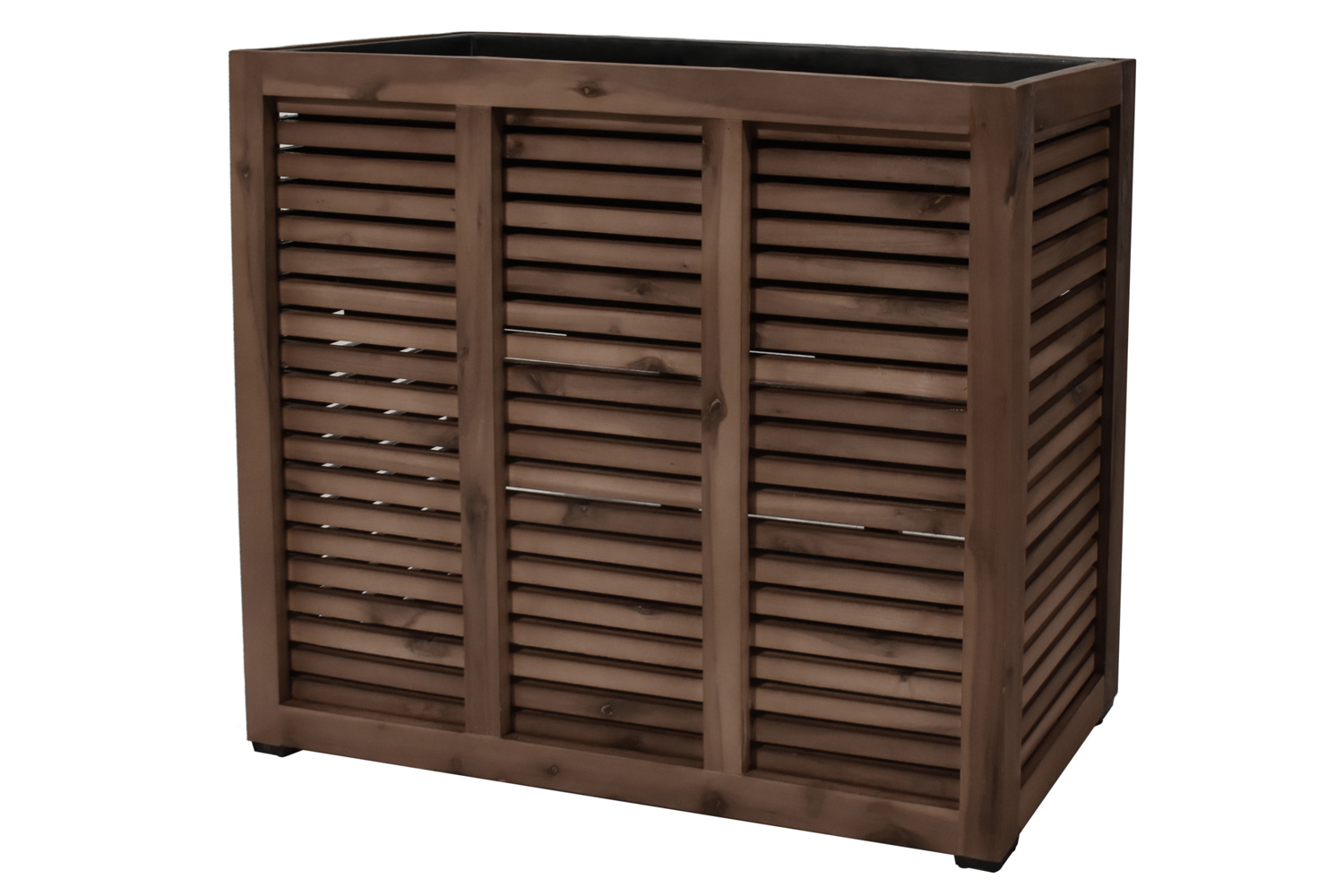 Pflanzgefäß Colorado 3 Pflanzkasten Blumenkasten mit Streben Akazienholz 83x21x62 cm Pflanzgefäß Colorado 3 Pflanzkasten Blumenkasten mit Streben Akazienholz 83x21x62 cm