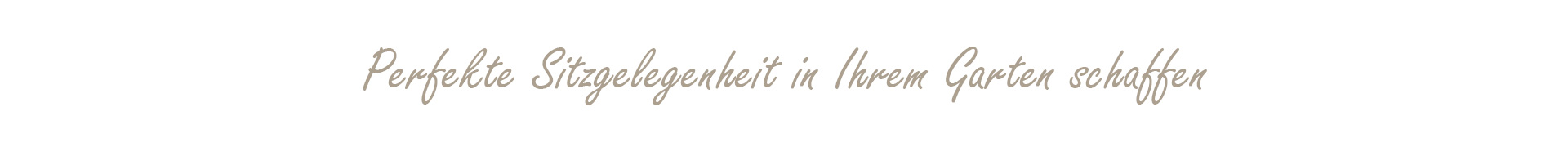 Banner-Schrift-Gartenstuehle