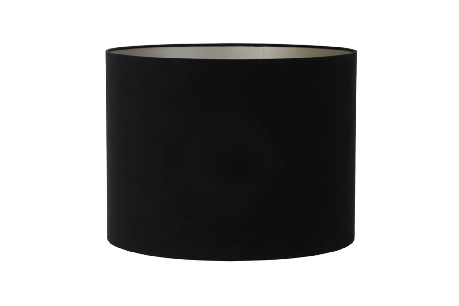 Lampenschirm Zylinder VELOURS von Light & Living Schwarz Ø35x23 cm