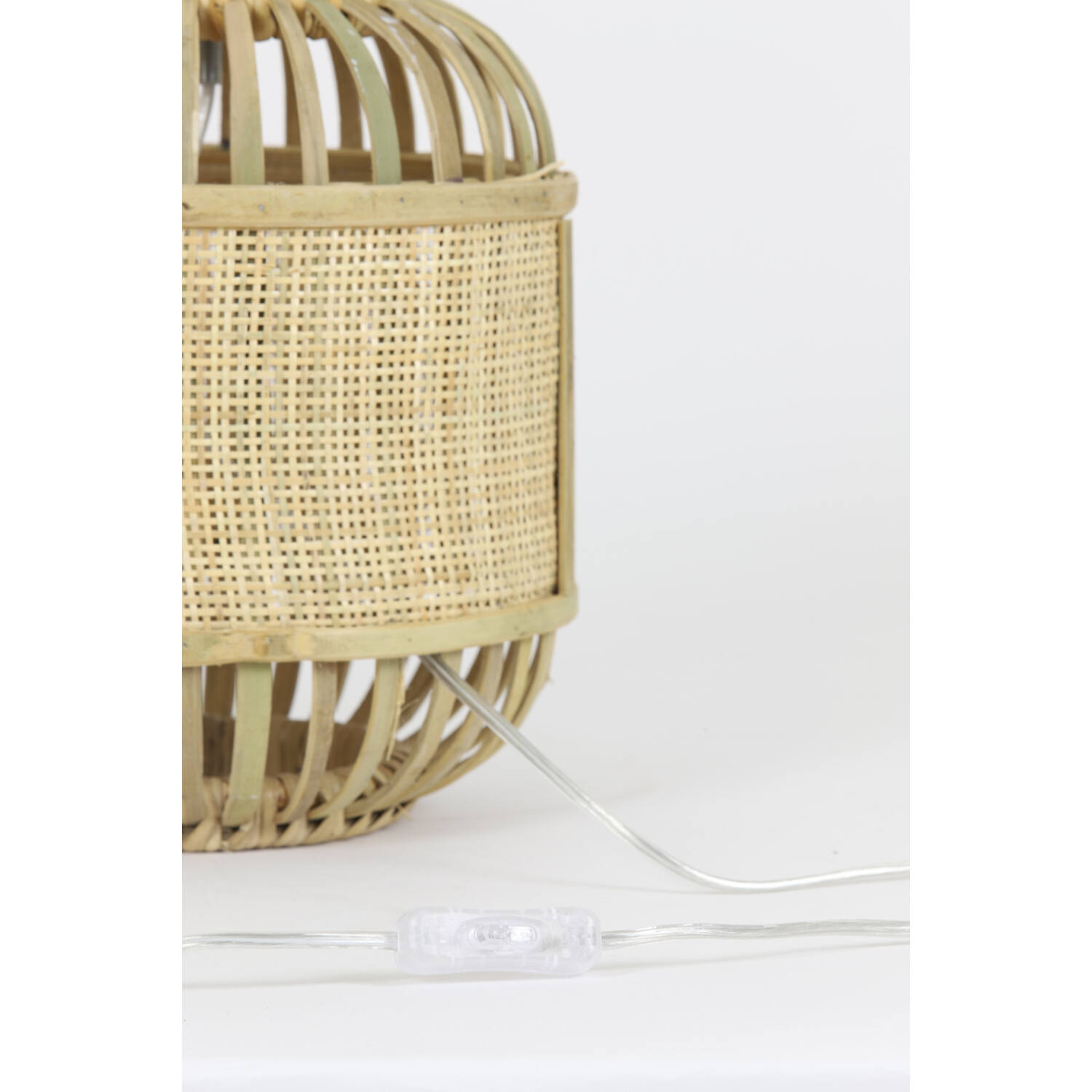 Tischleuchte Lampenfuß ALIFIA von Light & Living Lampe Ø25x30 cm Bambus+Gurtband