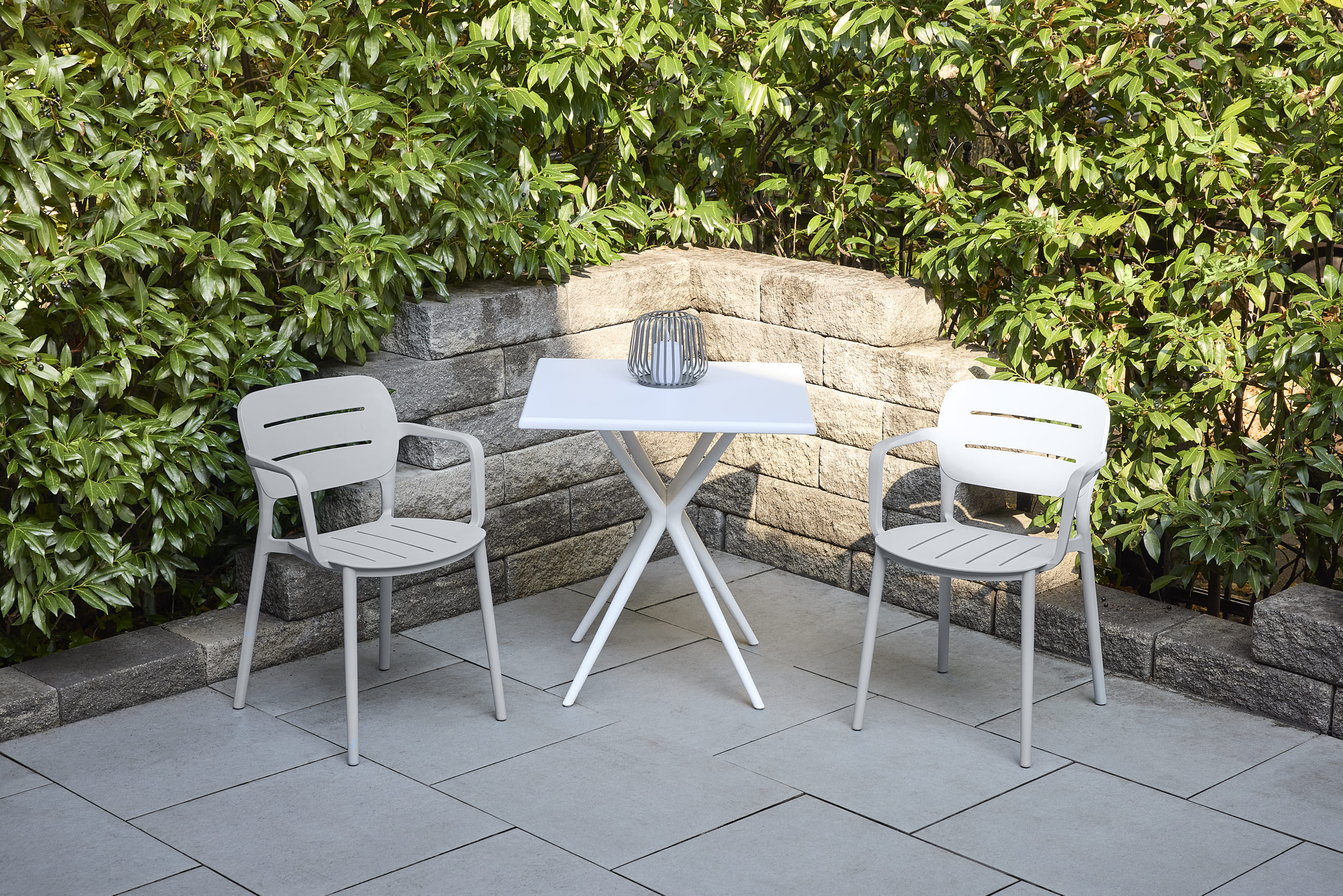 Stapelstuhl Utah Gartenstuhl Bistrostuhl Kunststoffstuhl Grau