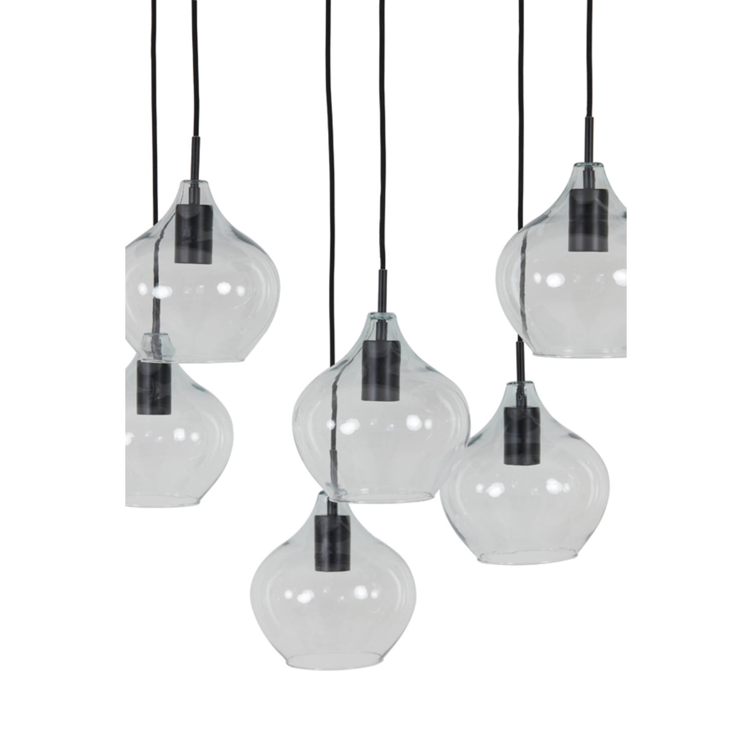 Deckenleuchte Hängeleuchte RAKEL von Light & Living Lampe 10 Lichtpunkte Schwarz