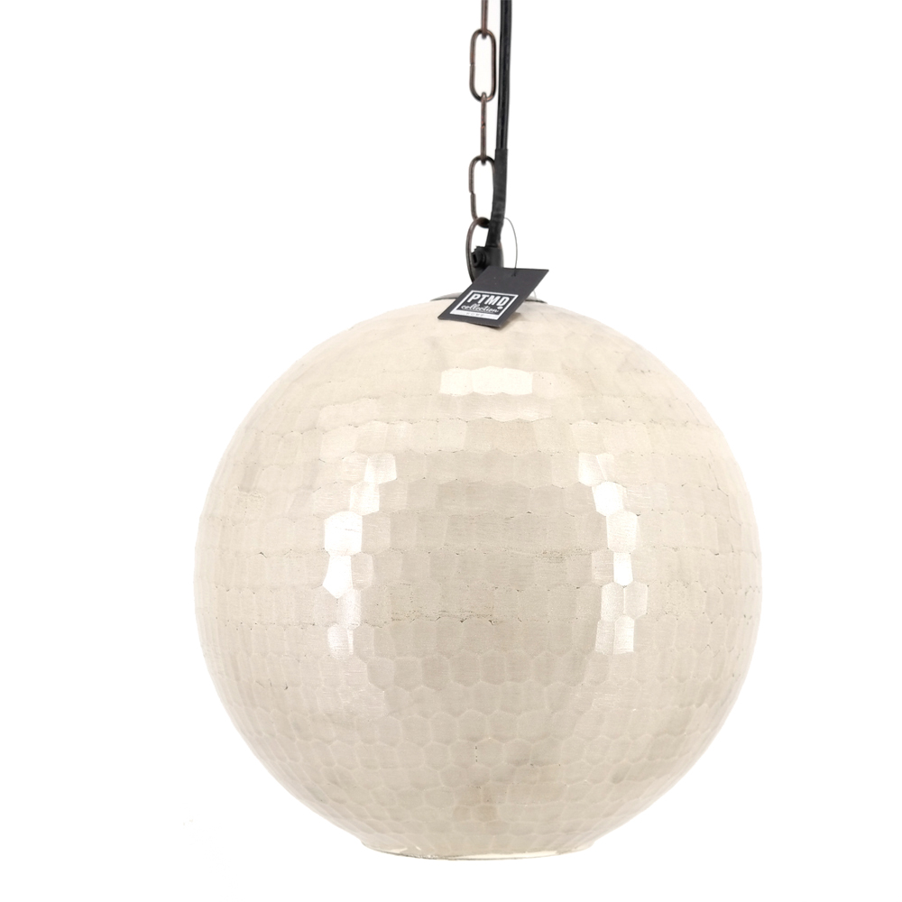 Deckenleuchte Hängeleuchte von PTMD Kugel Lampe Ø25x116 cm mit Kettenaufhängung