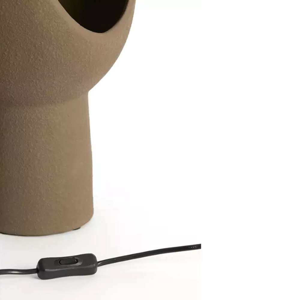Tischleuchte MONK von Light & Living 25x25x46 cm Lampe Keramik Braun Tischleuchte MONK von Light & Living 25x25x46 cm Lampe Keramik Braun