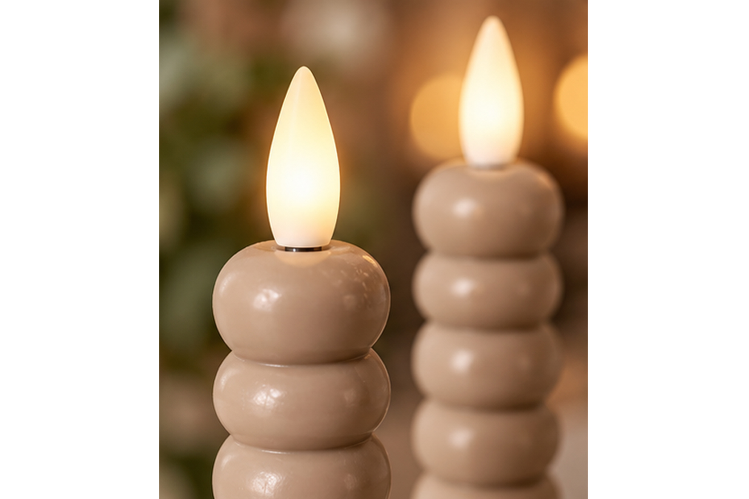 0017533-led-stabkerzen-echtwachs-dinnerkerze-beige_4.jpg LED-Stabkerzen 2er Set Ø2,2x22 cm Dinnerkerze Timer Beige