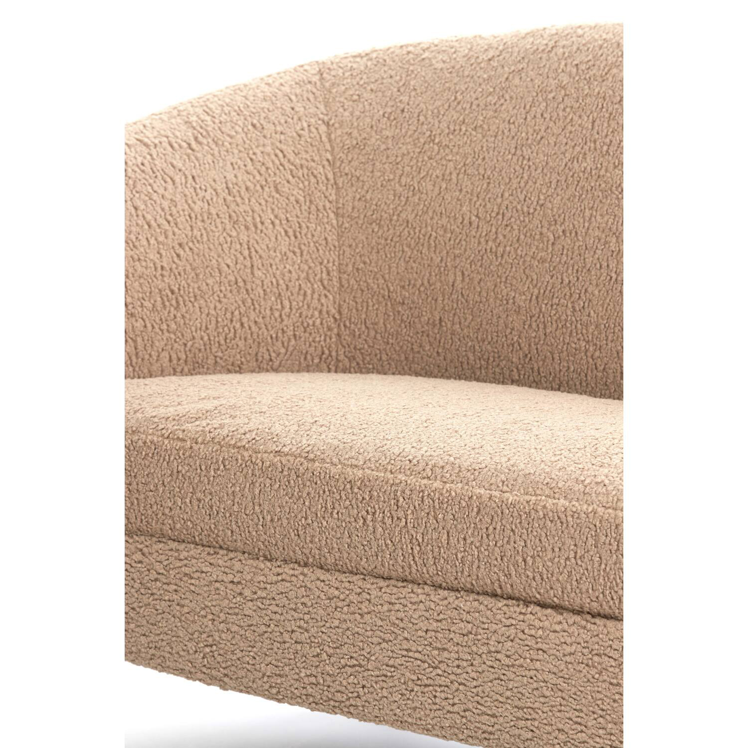 Couch Sofa ALMOND von Light & Living 160x72x79 cm Teddy Sand