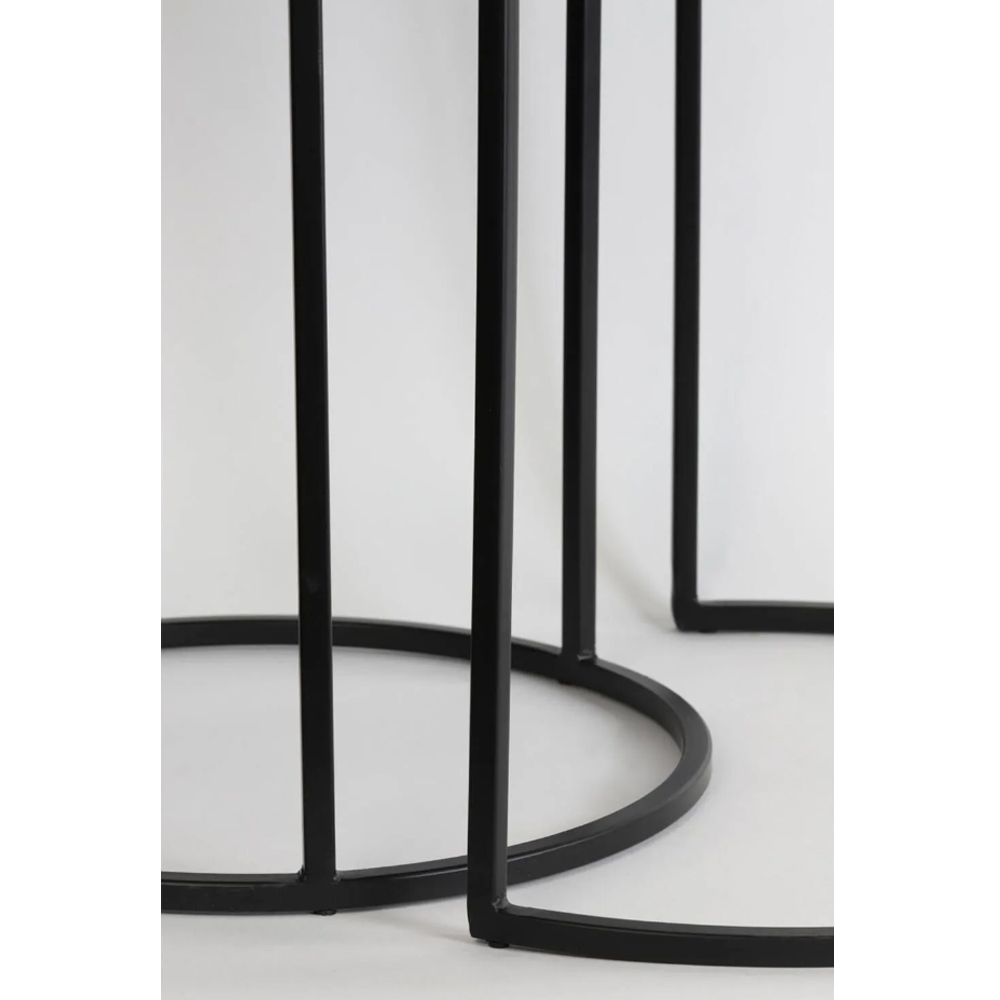 Beistelltisch Säule TALCA von Light & Living 2er Set Antik Kupfer-Schwarz Beistelltisch Säule TALCA von Light & Living 2er Set Antik Kupfer-Schwarz