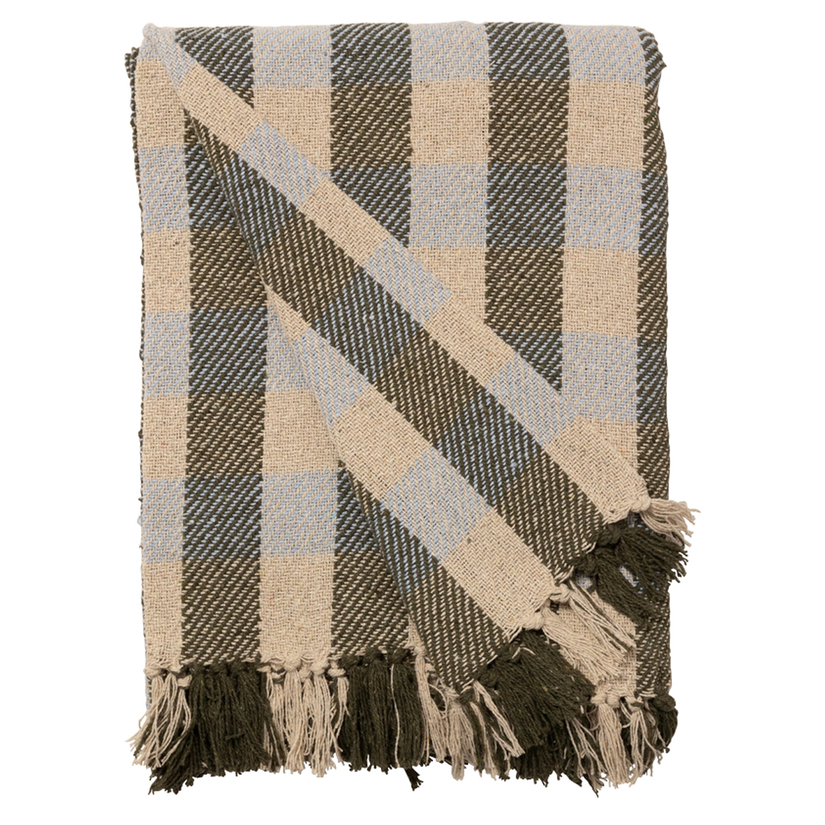 Decke Überwurf Würfel 100% Baumwolle 130x180 cm Skandinavisch