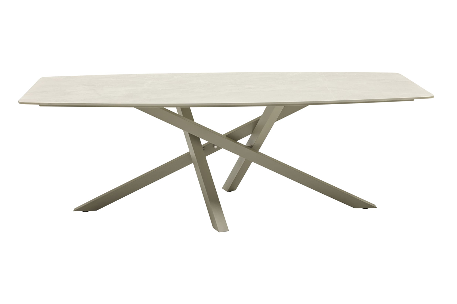 Gartentisch Concord Esstisch Terrassentisch 220x100x75cm sintered stone Taupe-Beige