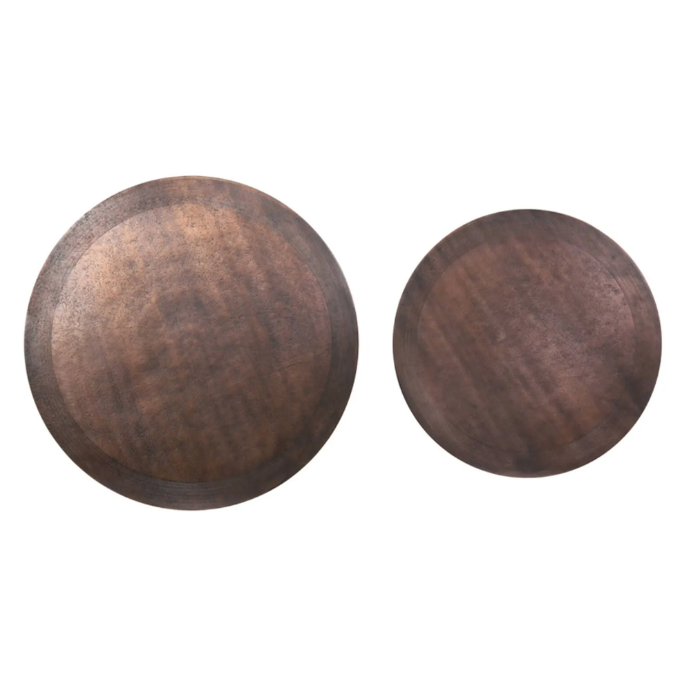 Beistelltisch Säule TALCA von Light & Living 2er Set Antik Kupfer-Schwarz