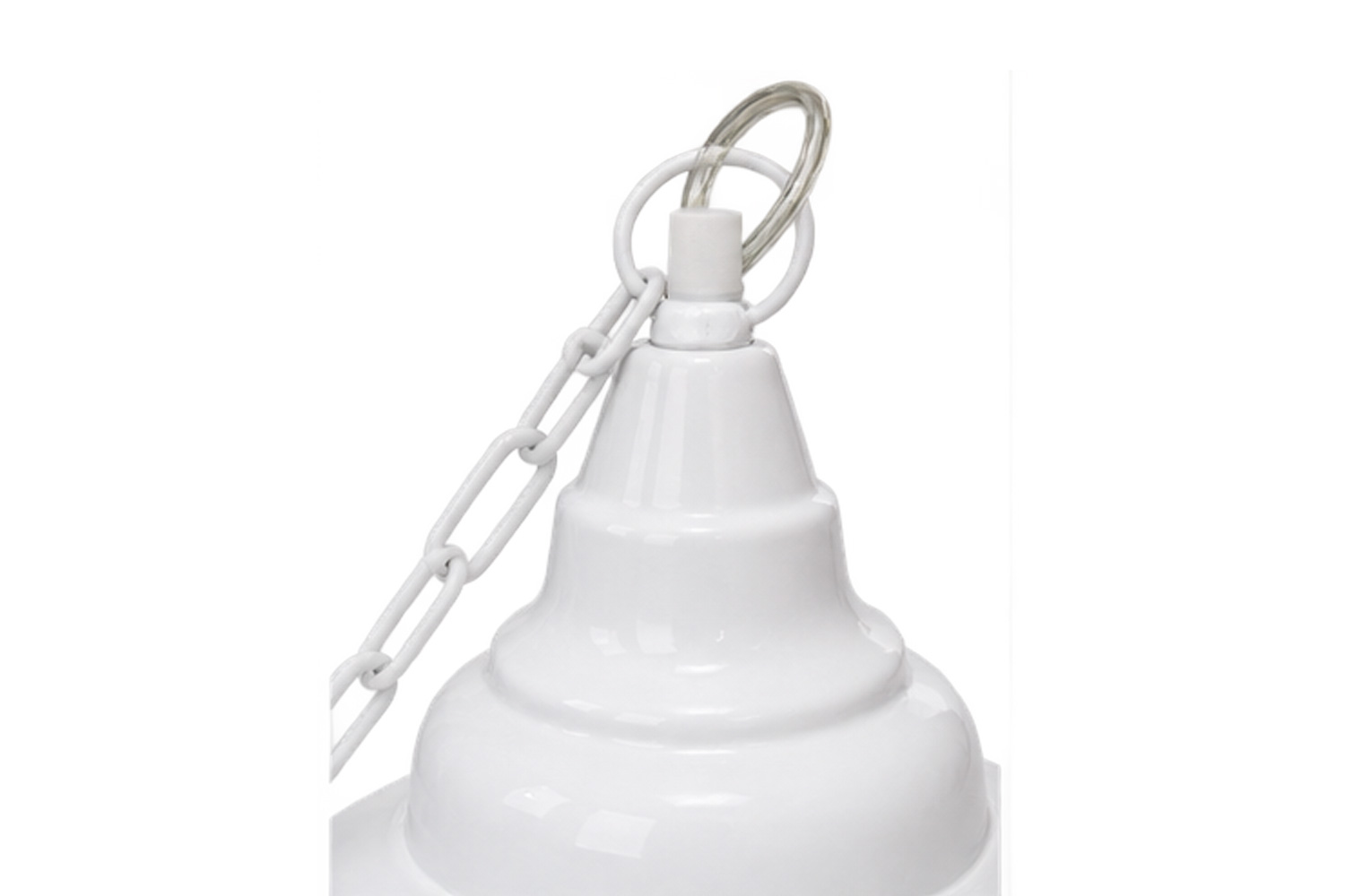 Deckenleuchte Hängeleuchte Milton ∅40x32 cm Pendelleuchte Metall Weiß