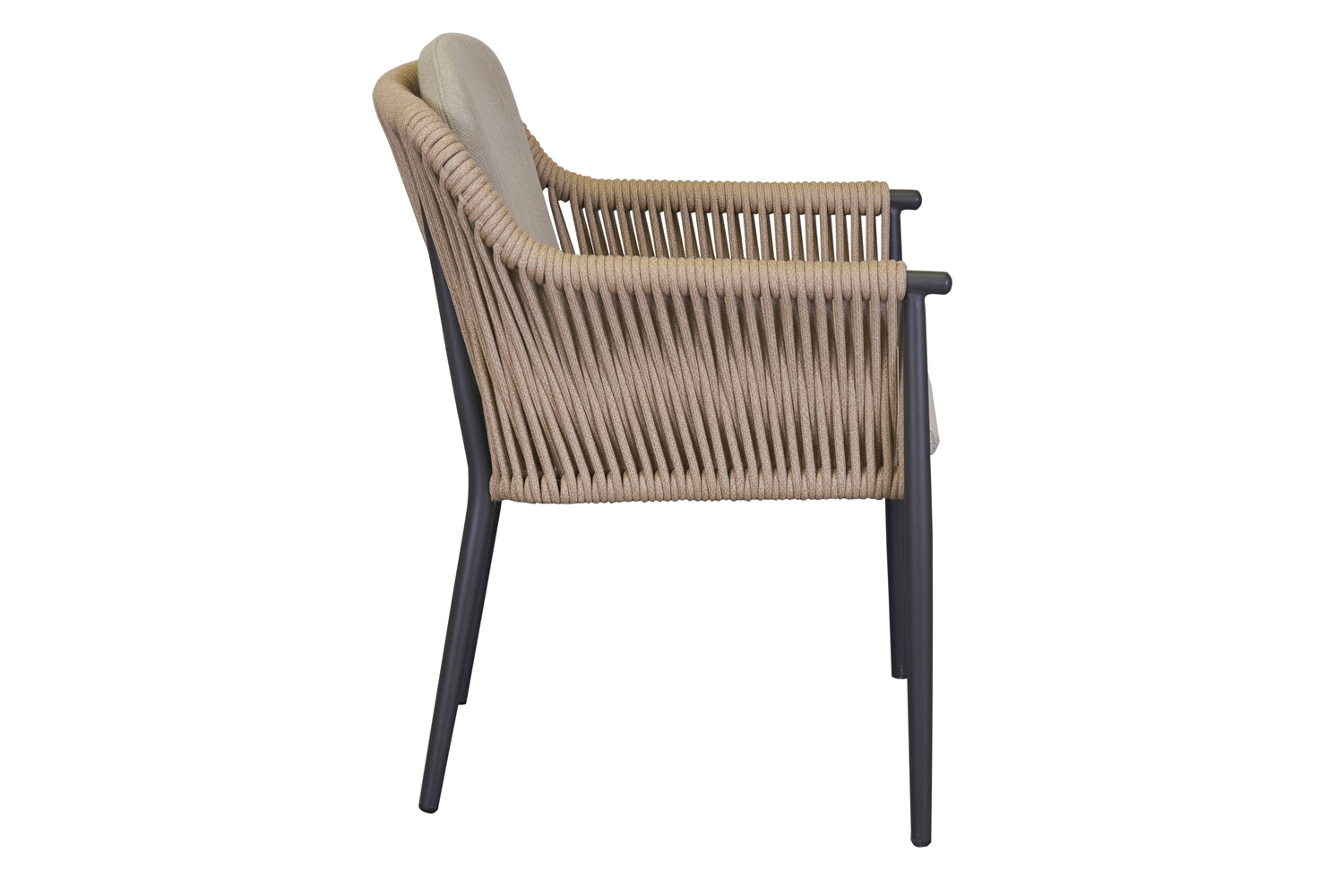 Gartenstuhl Balu 2 Armlehnenstuhl mit Sitz- und Rückenkissen Beige Gartenstuhl Balu 2 Armlehnenstuhl mit Sitz- und Rückenkissen Beige