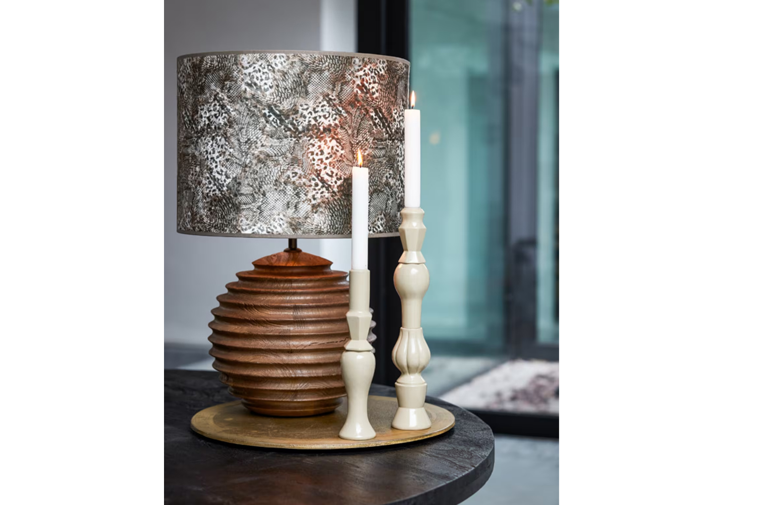 Lampenfuß RENZO von Light & Living Tischleuchte Ø29x38 cm Holz Braun