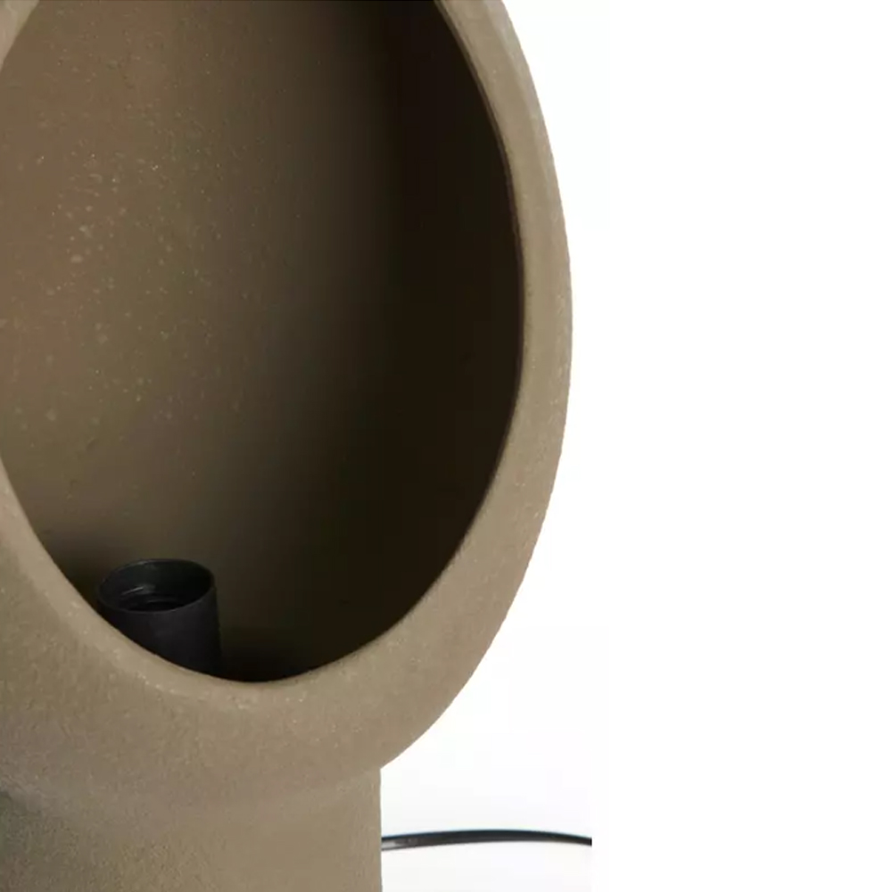 Tischleuchte MONK von Light & Living 25x25x46 cm Lampe Keramik Braun Tischleuchte MONK von Light & Living 25x25x46 cm Lampe Keramik Braun