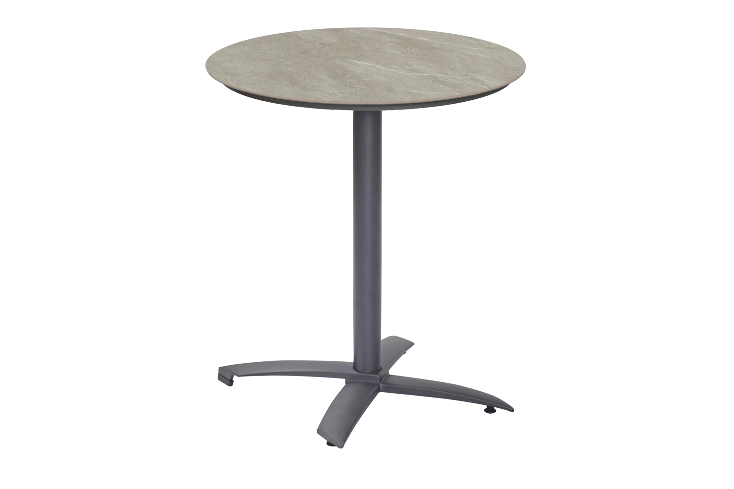 Gartentisch Concord Balkontisch Bistrotisch Ø70x70cm rund Anthrazit