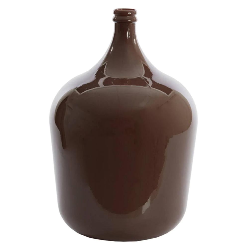 Dekovase Vase INCA von Light & Living Blumenvase Ø36,5x56 cm Glas Braun Glänzend