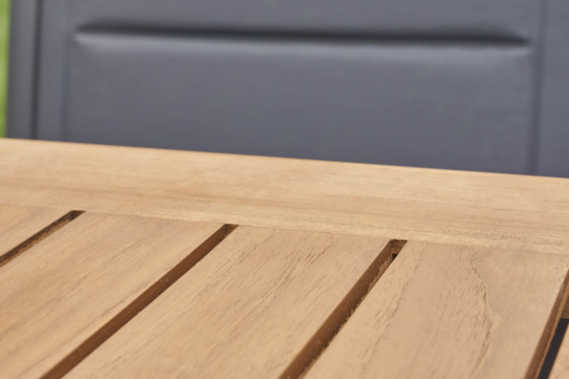 Gartentisch New Jersey Esstisch Terassentisch anthrazit/Teak 200 x 100 cm Gartentisch New Jersey Esstisch Terassentisch anthrazit/Teak 160 x 90 cm