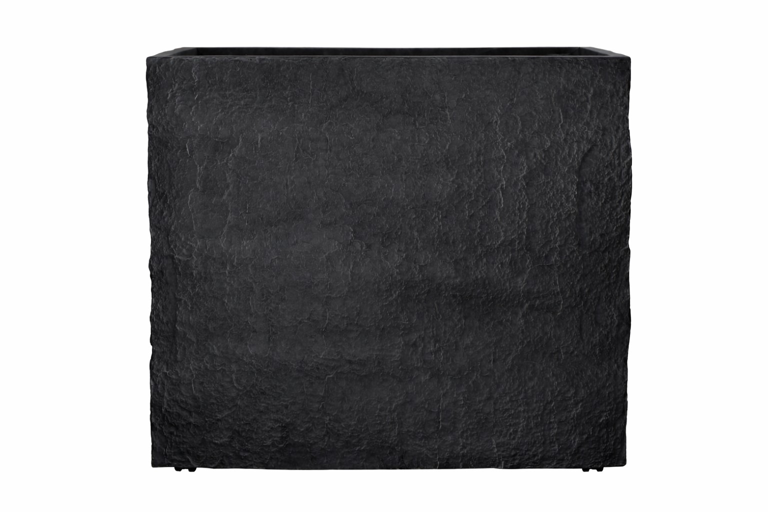 Pflanzgefäß The Rock Pflanzkasten Blumenkasten 33x83x73 cm Steinoptik Anthrazit