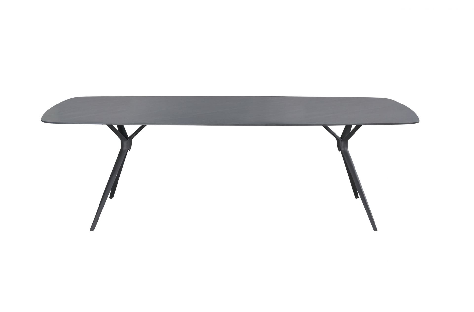 Gartentisch Balu Esstisch Terrassentisch 200x100x75cm Aluminium/sintered stone Anthrazit