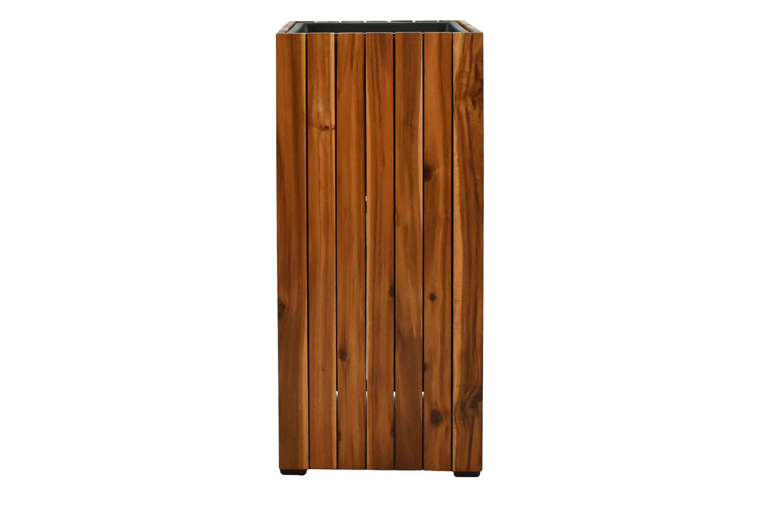 Pflanzgefäß Colorado 2 Pflanzkasten Blumenkasten Akazienholz 33x72 cm mit Einsatz