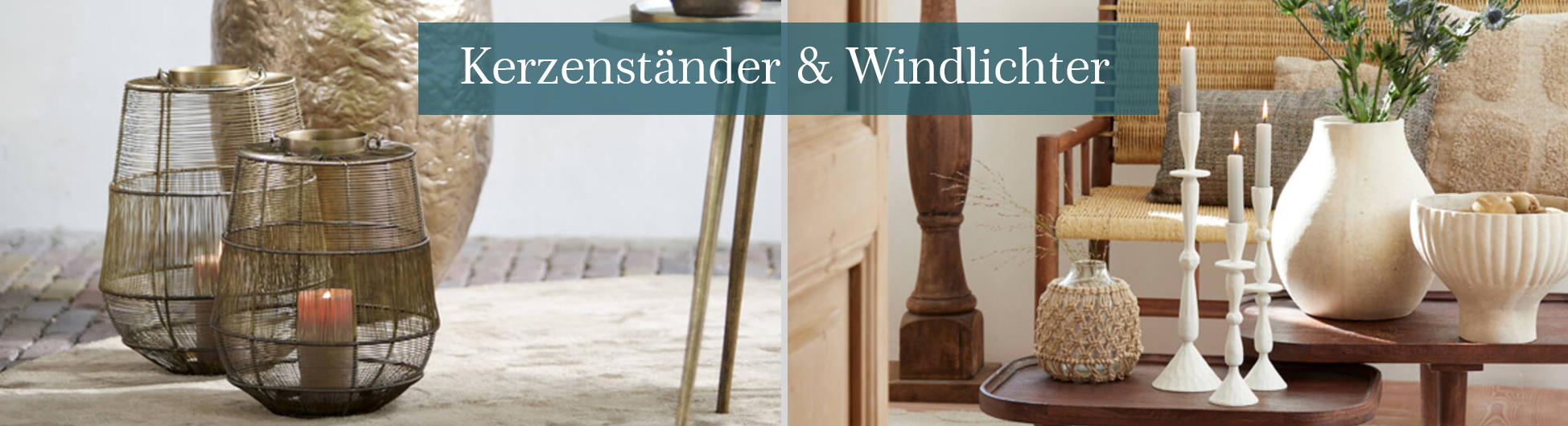 Kerzenstaender-Windlichter