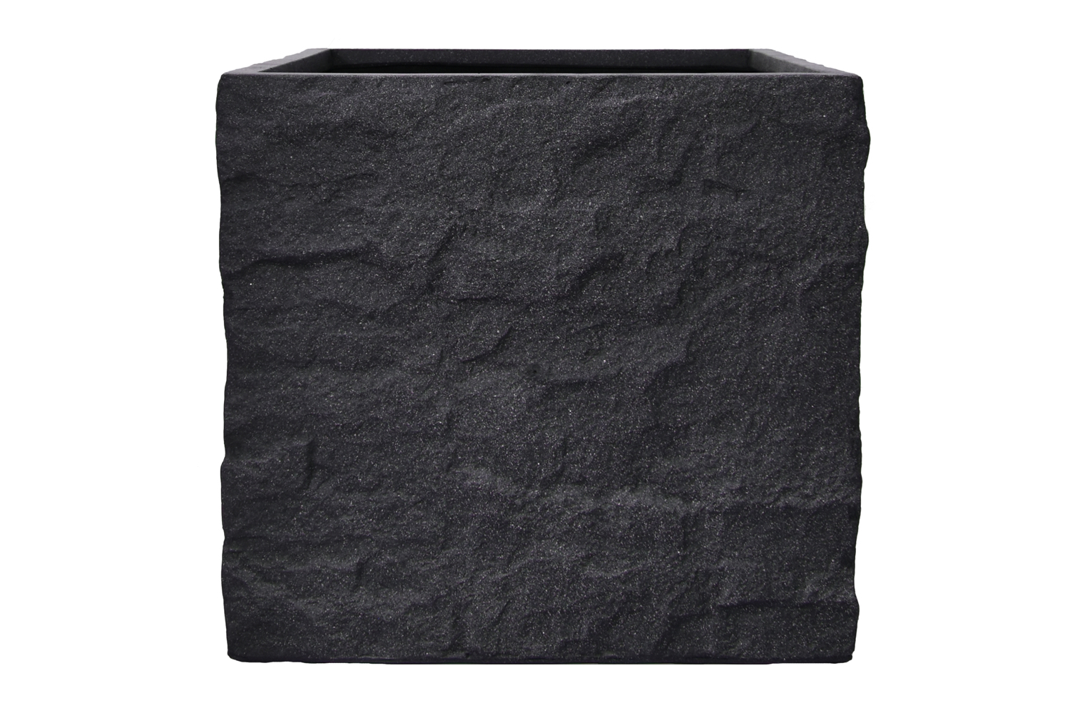 Pflanzgefäß The Rock Pflanzkasten Blumenkasten 53x50 cm Steinoptik Anthrazit Pflanzgefäß The Rock Pflanzkasten Blumenkasten 53x50 cm Steinoptik Anthrazit