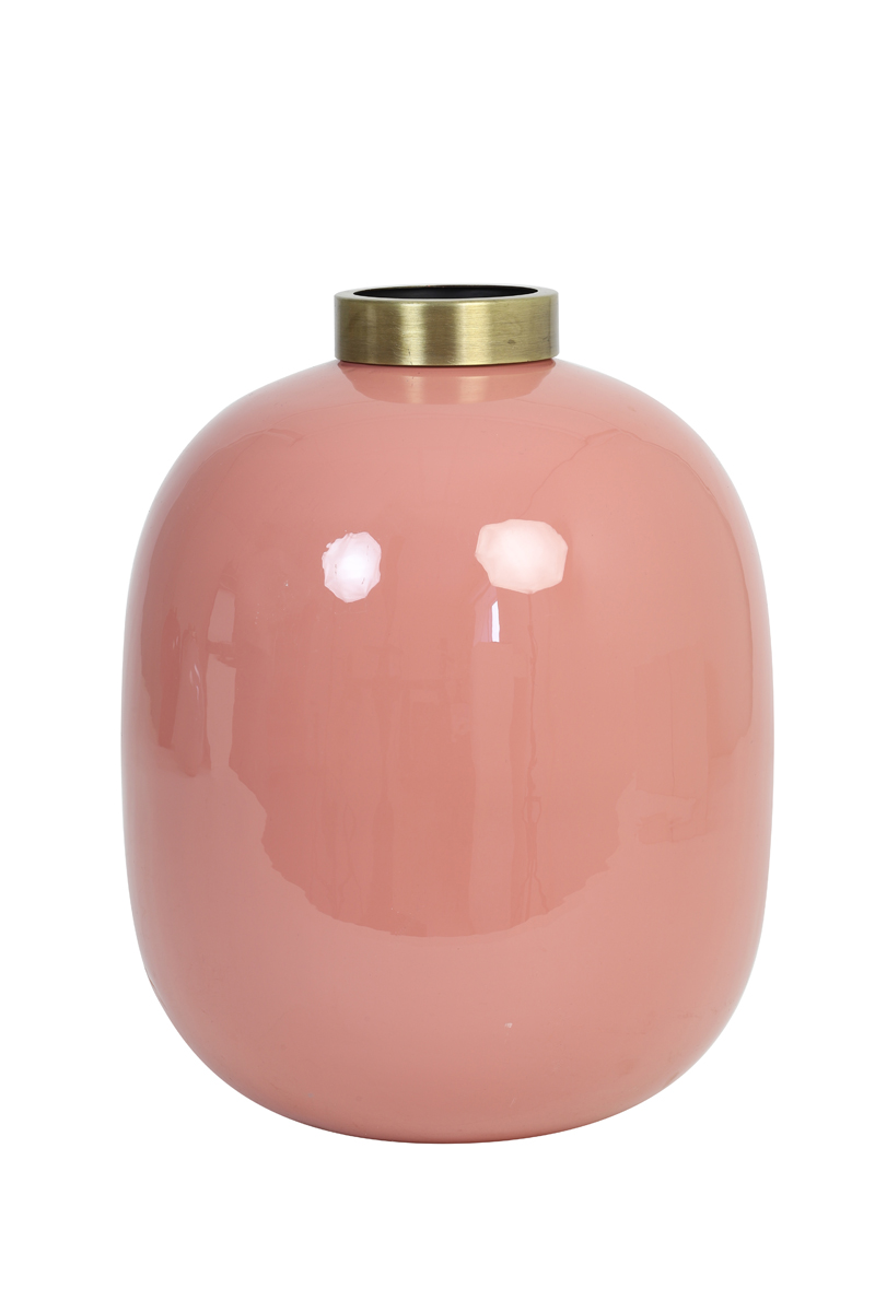 Dekovase Vase CHOW von Light & Living Blumenvase Tischvase pink Ø24x31 cm