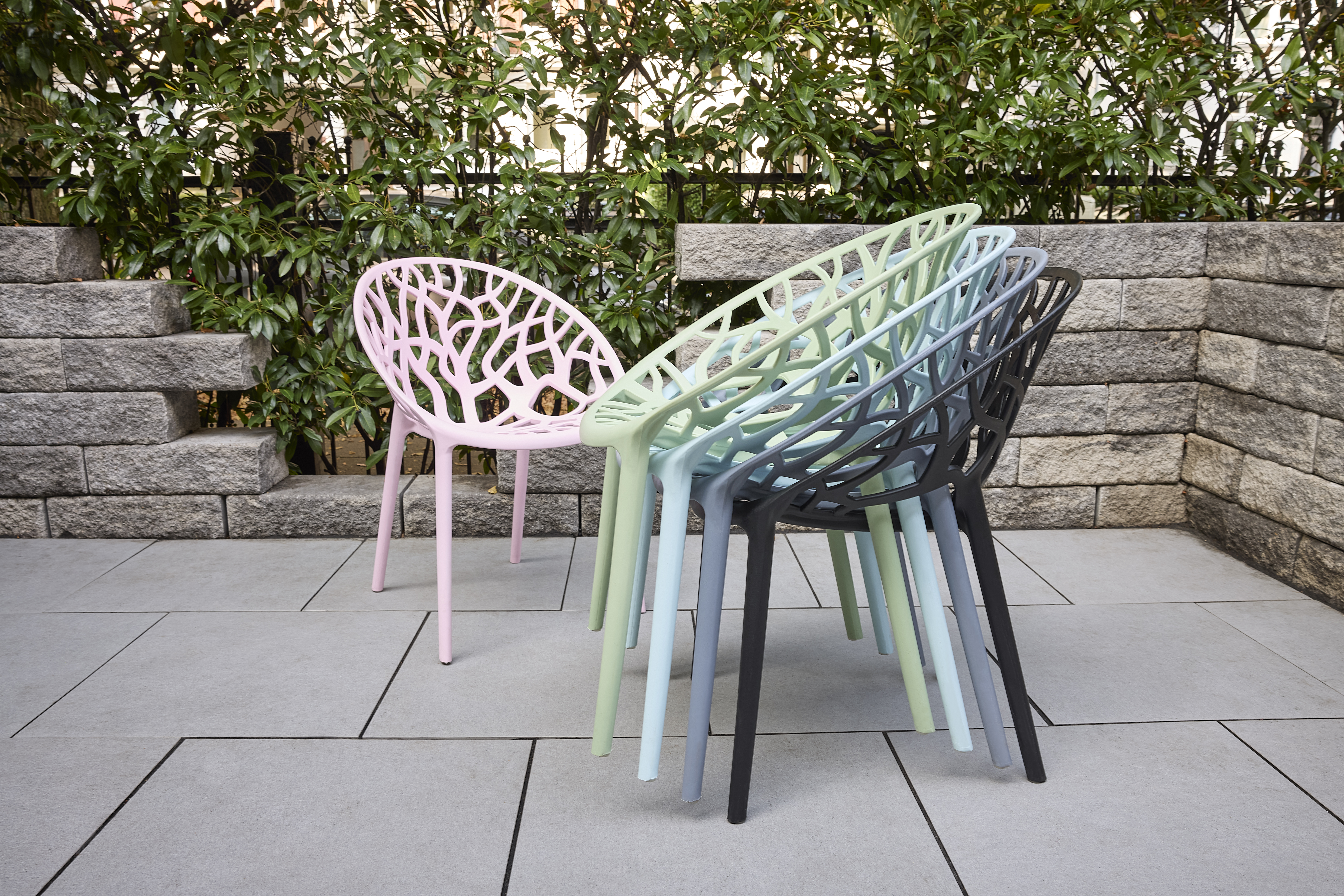 Stapelstuhl Bilby Gartenstuhl Bistrostuhl Kunststoffstuhl Schwarz
