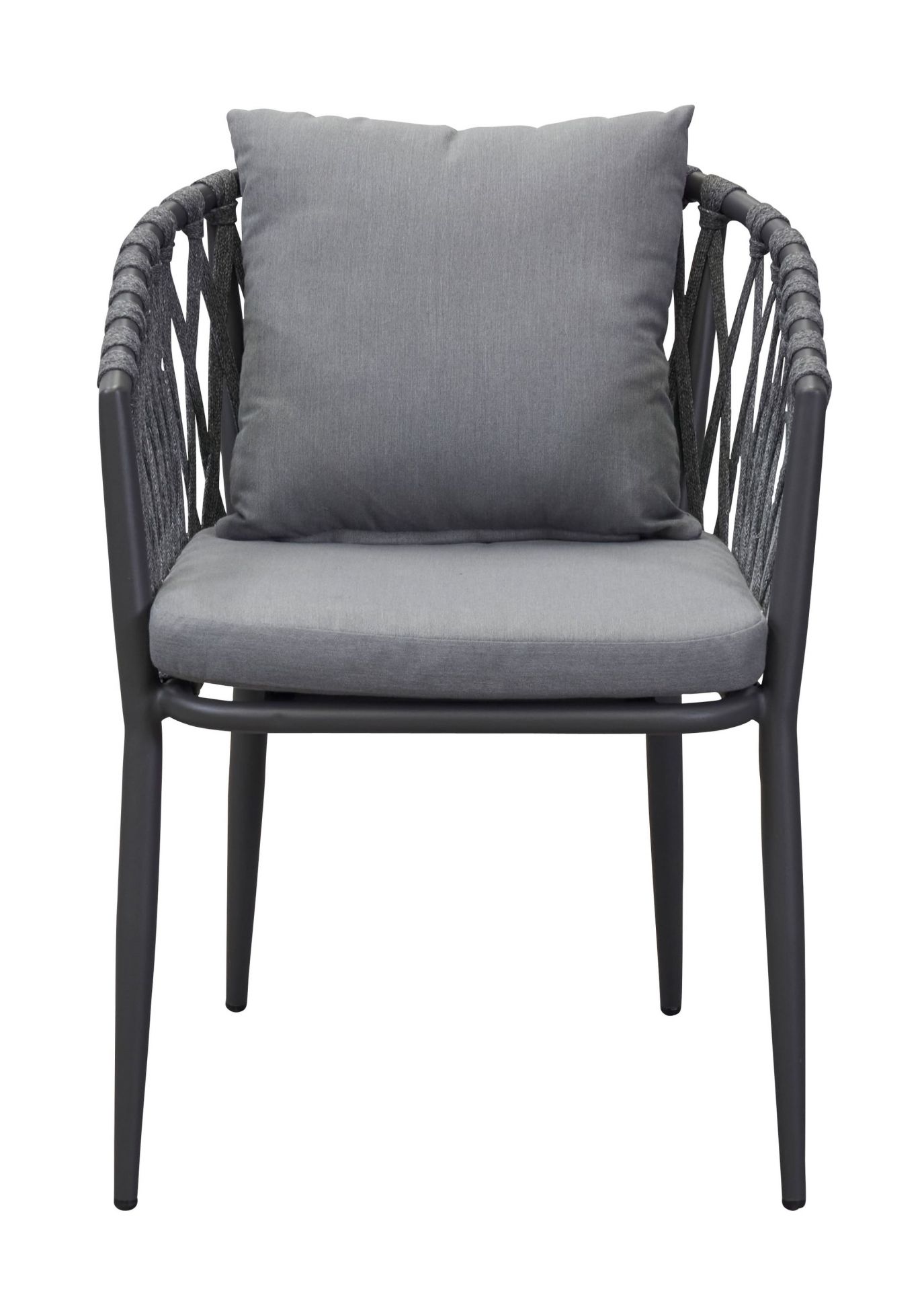 Stapelstuhl Gartenstuhl Armlehnenstuhl Vienna Rope anthrazit