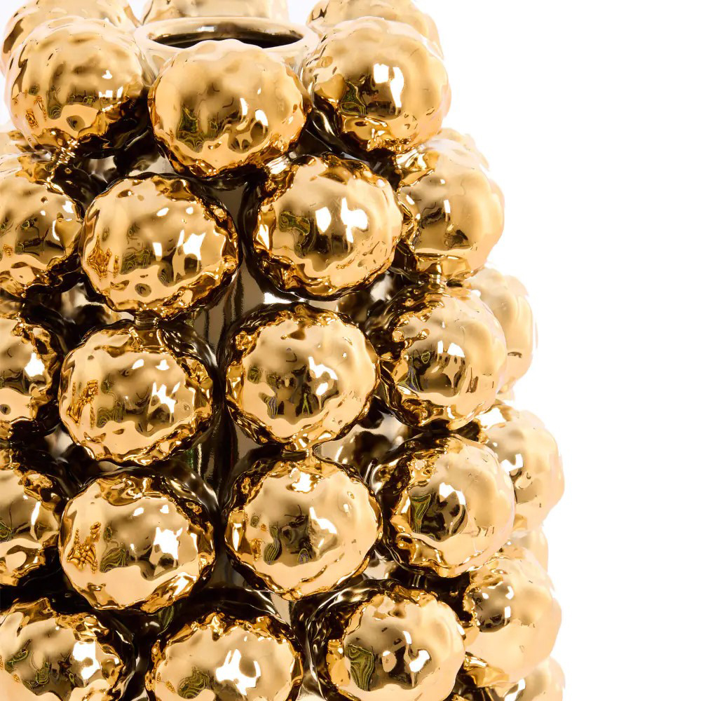 Dekovase Vase BUTANG von Light & Living Blumenvase Ø18,5x28 cm Keramik Gold