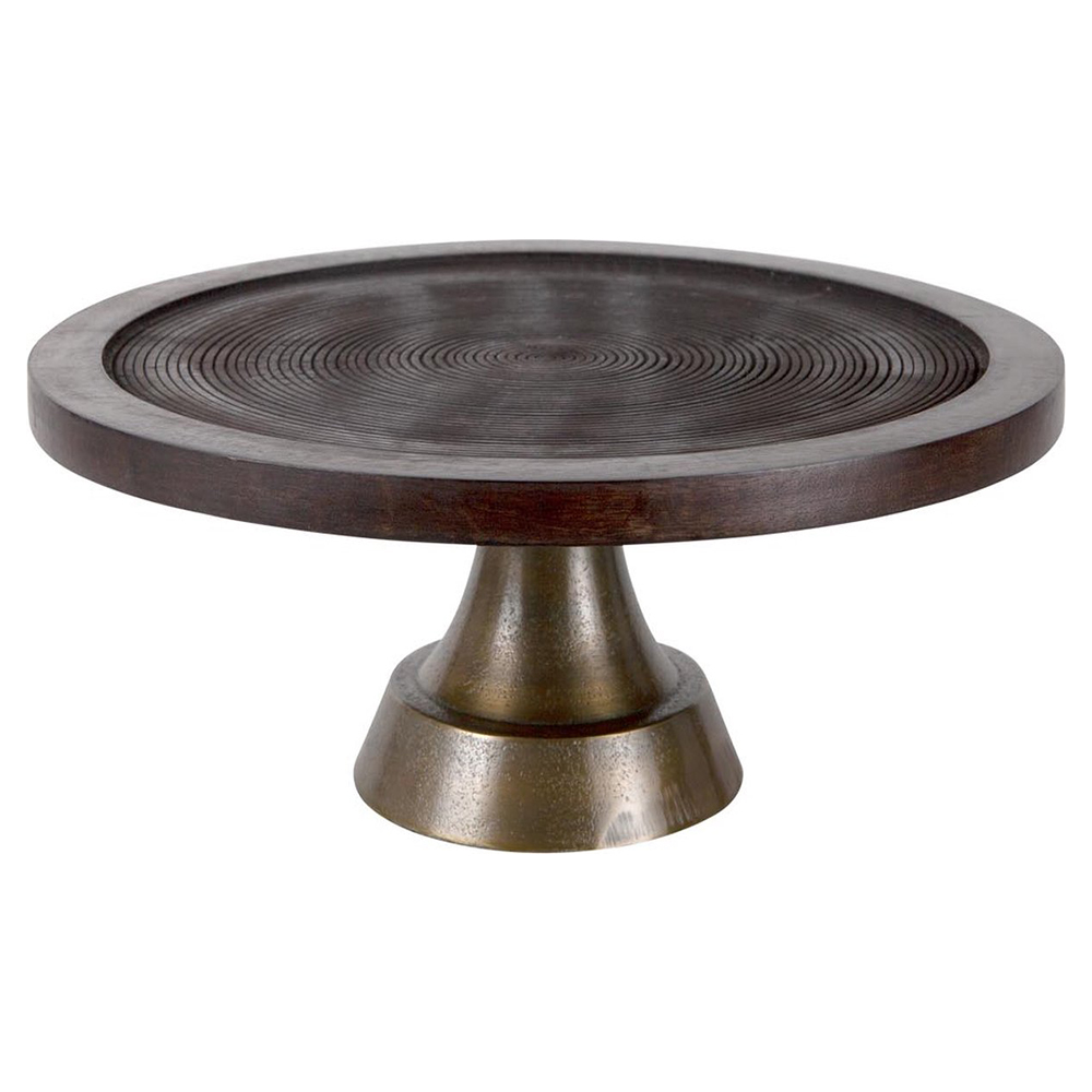 Schale auf Fuß KAMUDI Ø34x13 von Light & Living Servierplatte Holz-Bronze Schale auf Fuß KAMUDI Ø34x13 von Light & Living Servierplatte Holz-Bronze