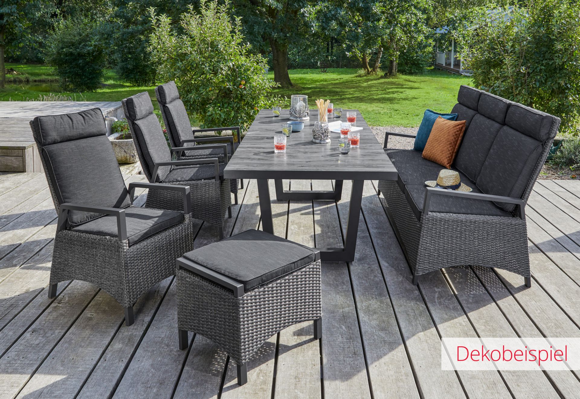 Ausziehtisch Gartentisch Nizza Keramik Esstisch V-Fuß 200/260x100x75cm Ausziehtisch Gartentisch Nizza Keramik Esstisch V-Fuß 200/260x100x75cm