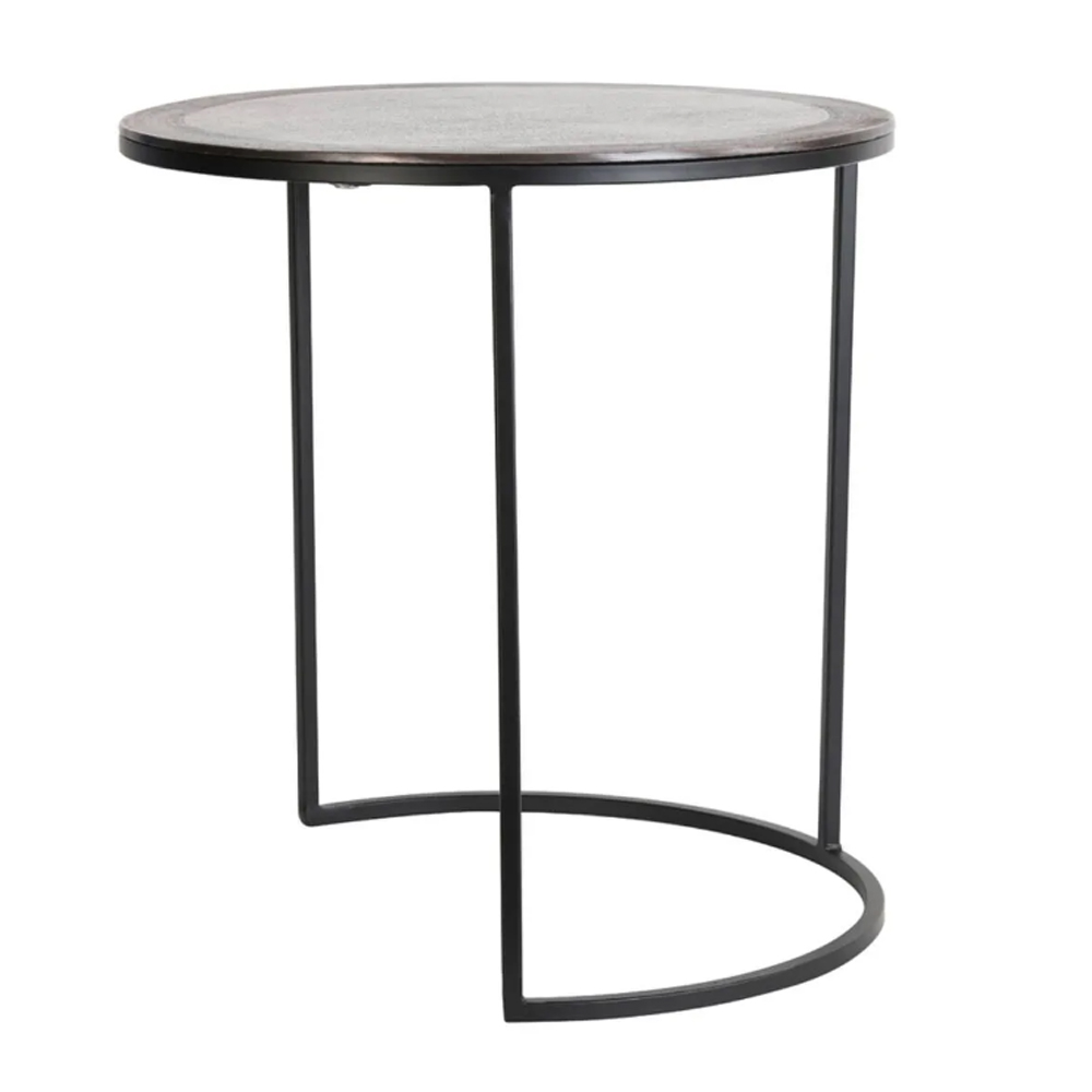 Beistelltisch Säule TALCA von Light & Living 2er Set Antik Kupfer-Schwarz Beistelltisch Säule TALCA von Light & Living 2er Set Antik Kupfer-Schwarz