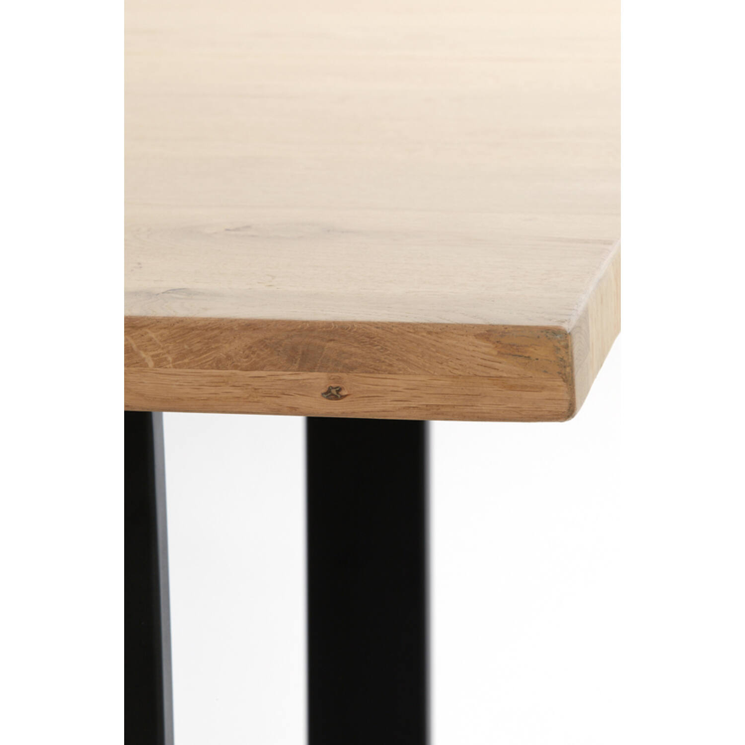 Esstisch LEXIE von Light & Living Eichenholz naturell-schwarz U-Gestell 220 cm