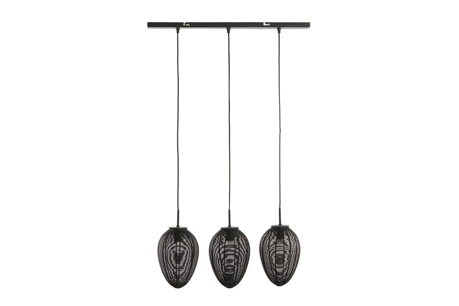 Deckenleuchte Hängeleuchte YAELLE von Light & Living 80x20x33 cm Schwarz Metall