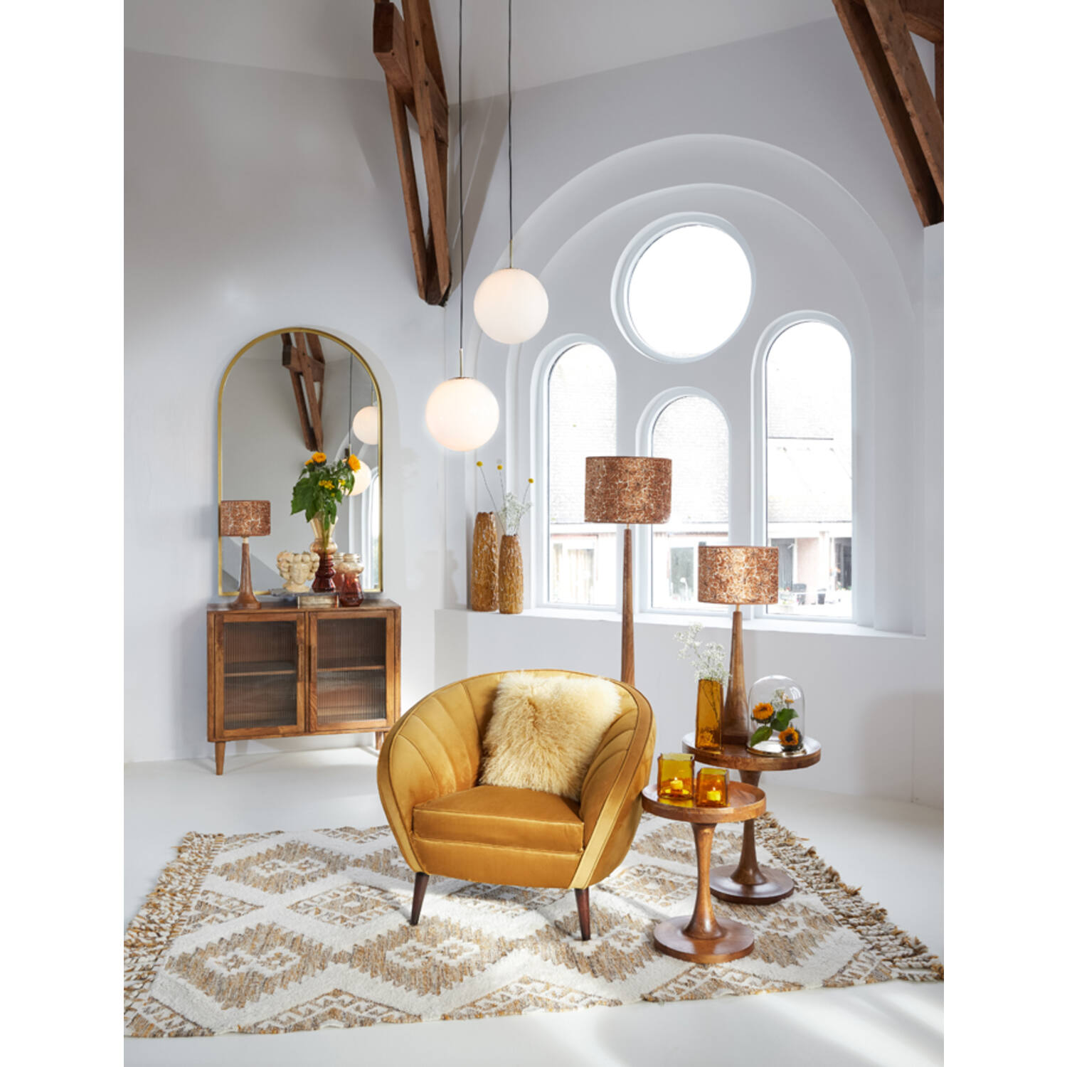 Beistelltisch JOEKON von Light & Living Ø40x47 cm Holz Öl Braun