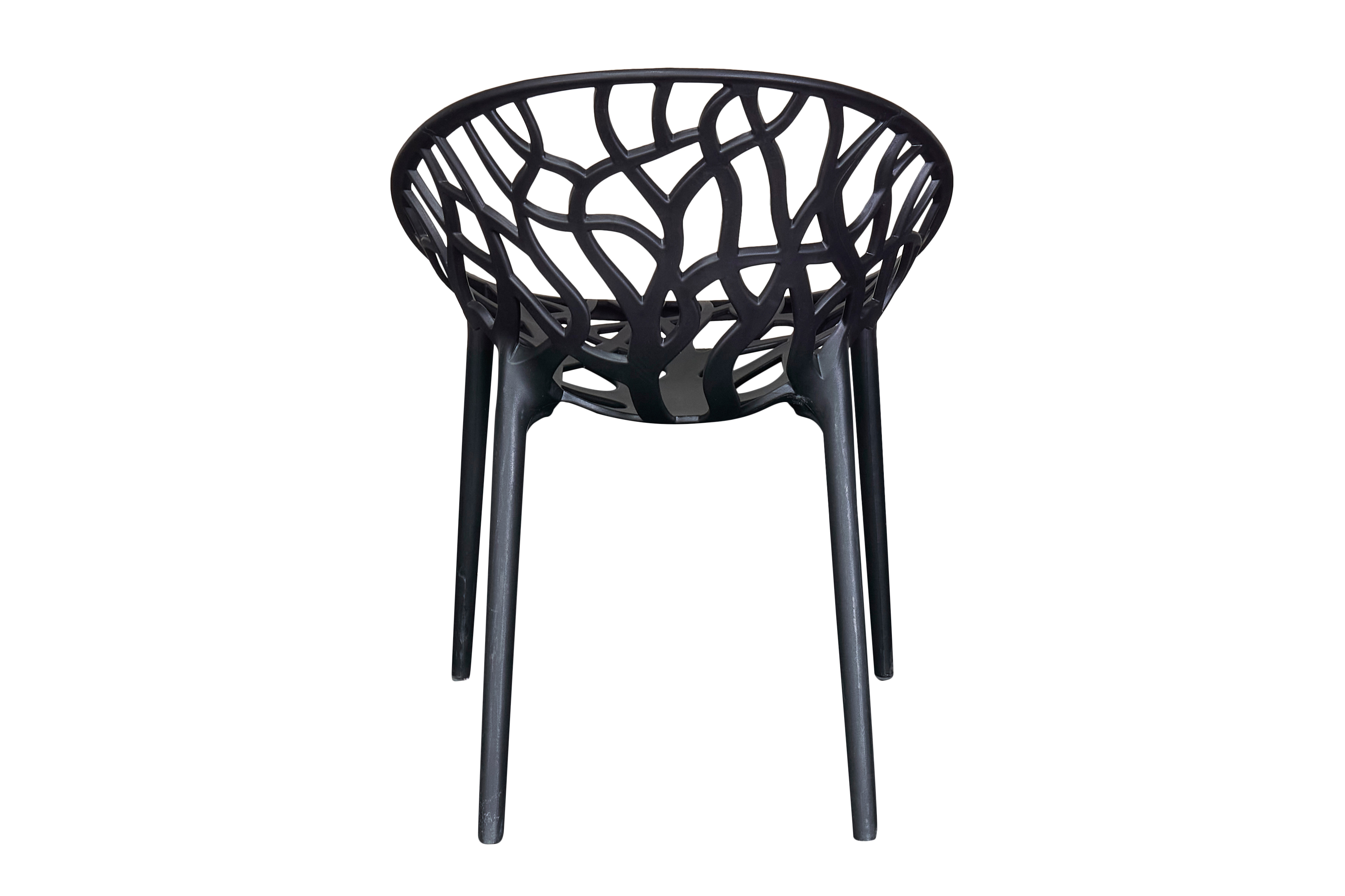 Stapelstuhl Bilby Gartenstuhl Bistrostuhl Kunststoffstuhl Schwarz