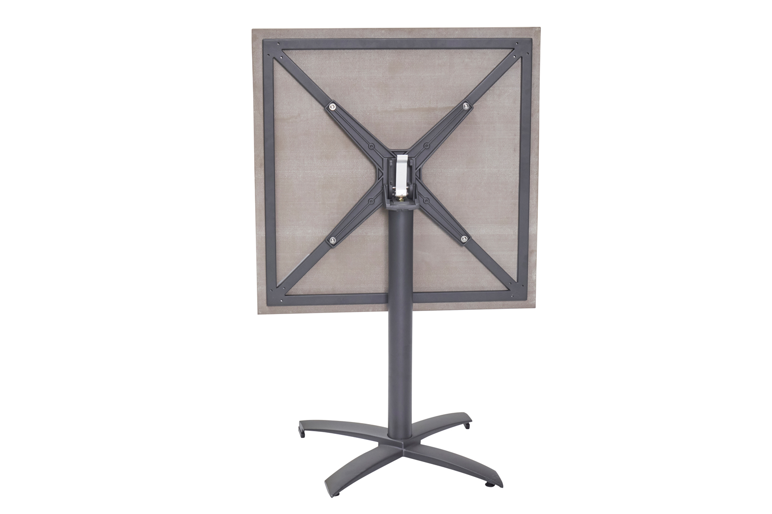 Gartentisch Ohio Balkontisch Bistrotisch klappbar 70x70x70cm Anthrazit