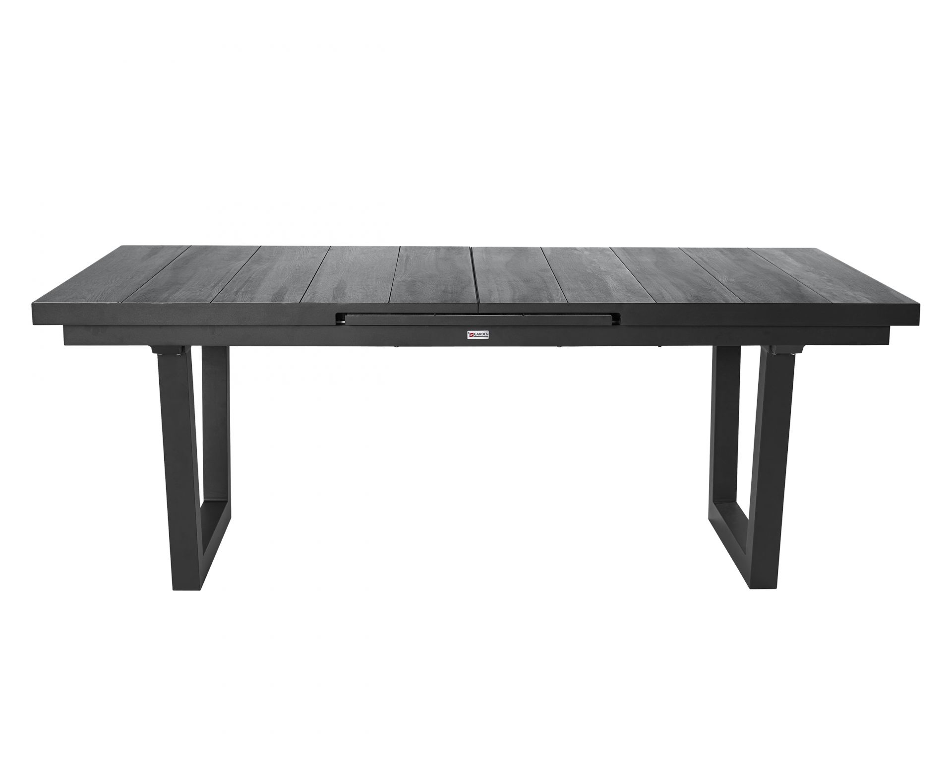 Dining Set I Sitzgruppe Gartenset Nizza Ausziehtisch + 6 Positionsstühle grau Ausziehtisch Gartentisch Nizza Keramik Esstisch V-Fuß 200/260x100x75cm