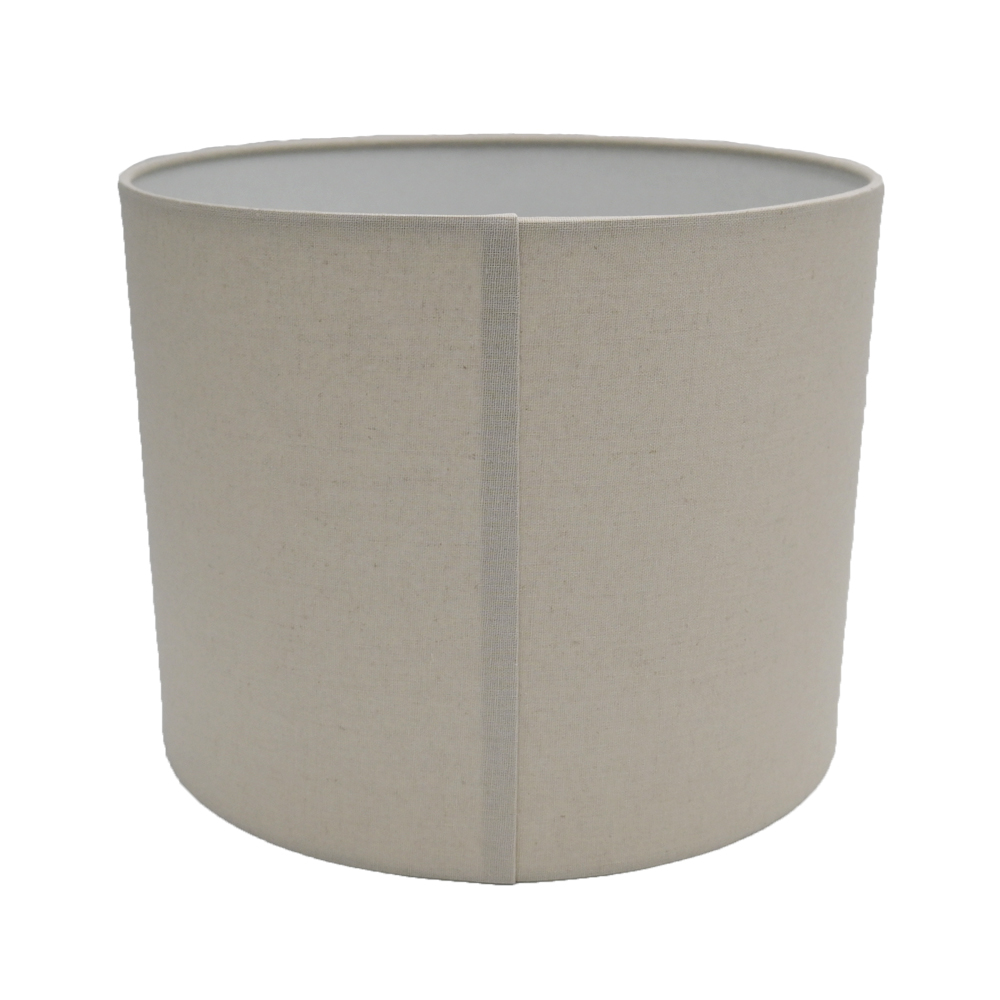 Lampenschirm Zylinder von PTMD Leinen Beige