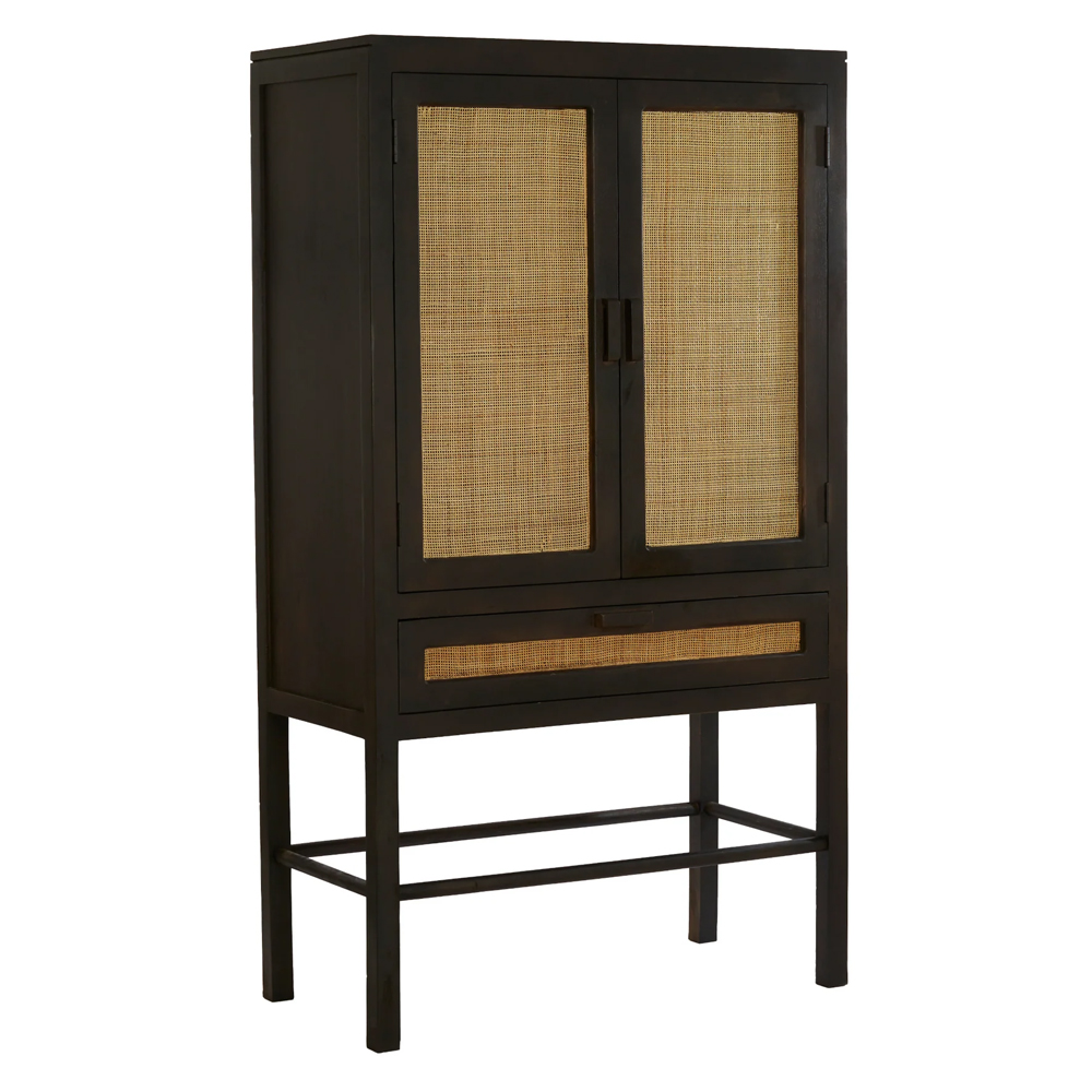 Highboard NIPOS von Light & Living Schrank mit Schublade 90x45x160 cm Mangoholz Braun Highboard NIPOS von Light & Living Schrank mit Schublade 90x45x160 cm Mangoholz Braun