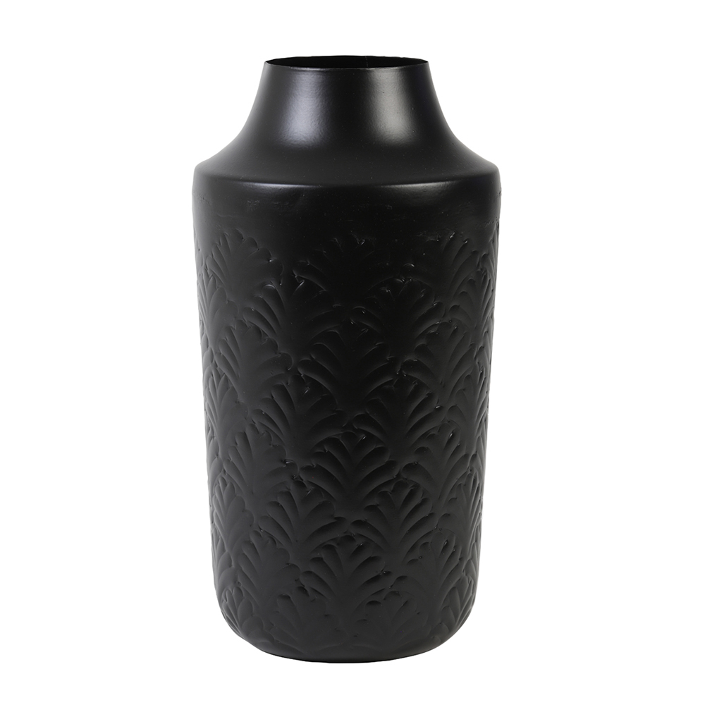 Dekovase Vase ERIKSEN von Light & Living Blumenvase Tischvase Schwarz Ø19x37 cm