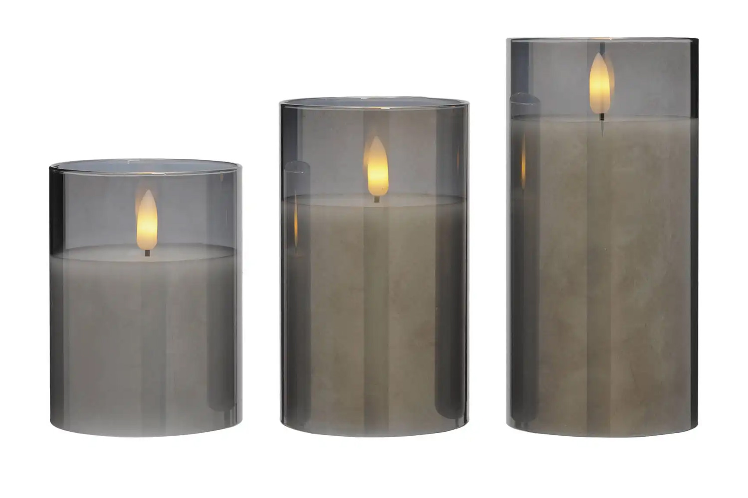 0013408-led-kerzen-3er-set-glas-grau_1.jpg LED-Kerzen Set mit Fernbedienung Timer 3-tlg. im Glas Grau