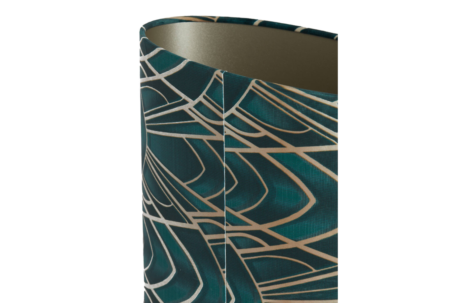 Lampenschirm Zylinder TIARA von Light & Living oval 38x17,5x28 cm Grün Lampenschirm Zylinder TIARA von Light & Living Grün oval 38x17,5x28 cm