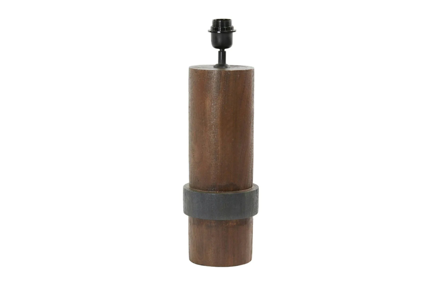 Lampenfuß MANILLA von Light & Living Tischleuchte Ø15x45 cm Holz Braun-Schwarz