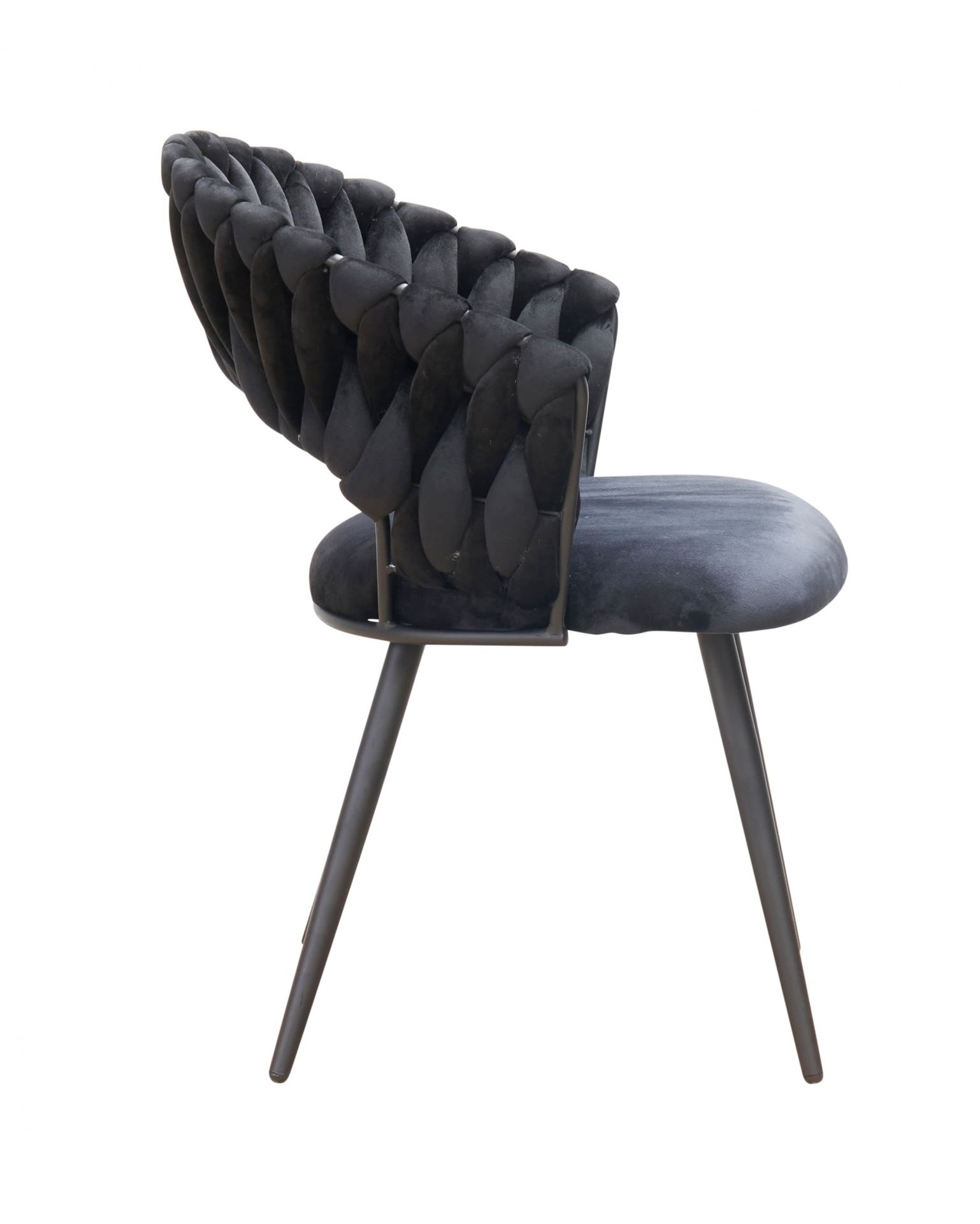 Esszimmerstuhl Liv Flechtoptik Samt Schwarz Armlehnenstuhl Designerstuhl Esszimmerstuhl Liv Flechtoptik Samt Schwarz Armlehnenstuhl Designerstuhl