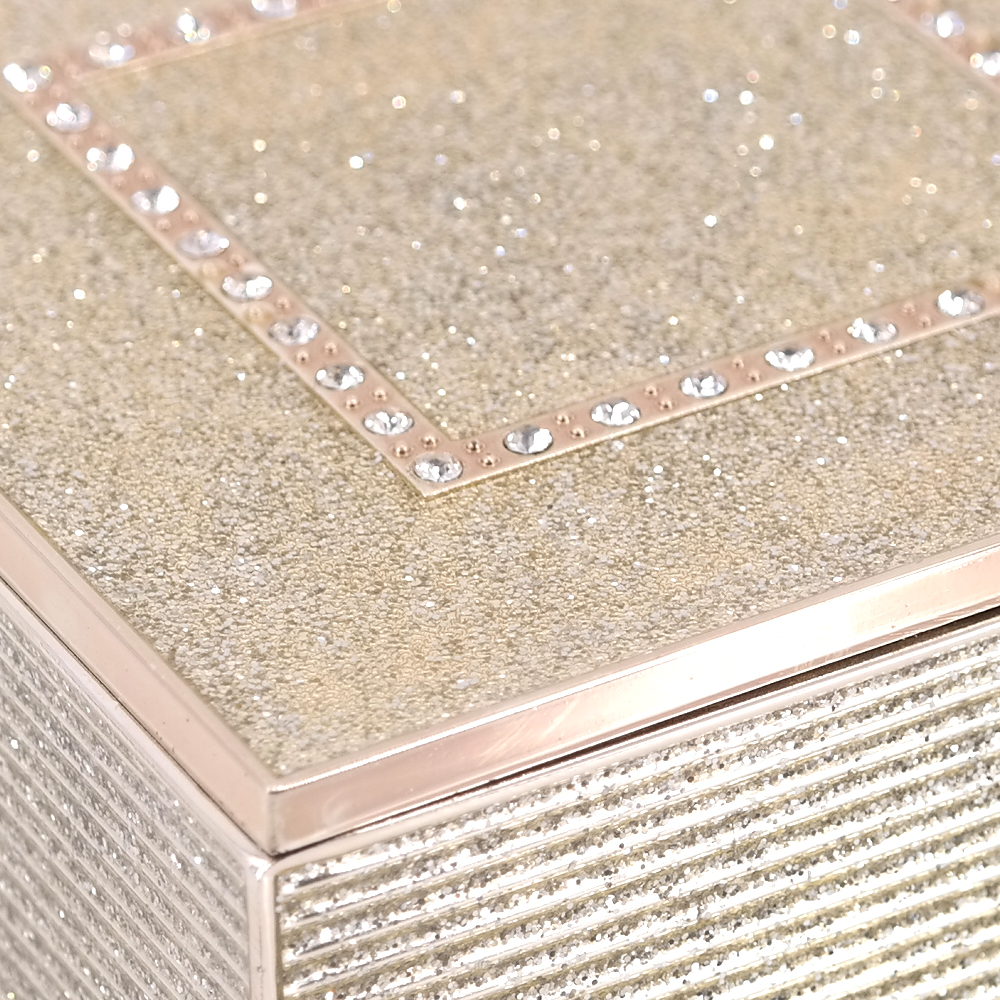 Schmuckdose Universaldose mit Strasssteinen Box Schmuckschatulle Dose Schmuckdose Universaldose mit Strasssteinen Box Schmuckschatulle Dose