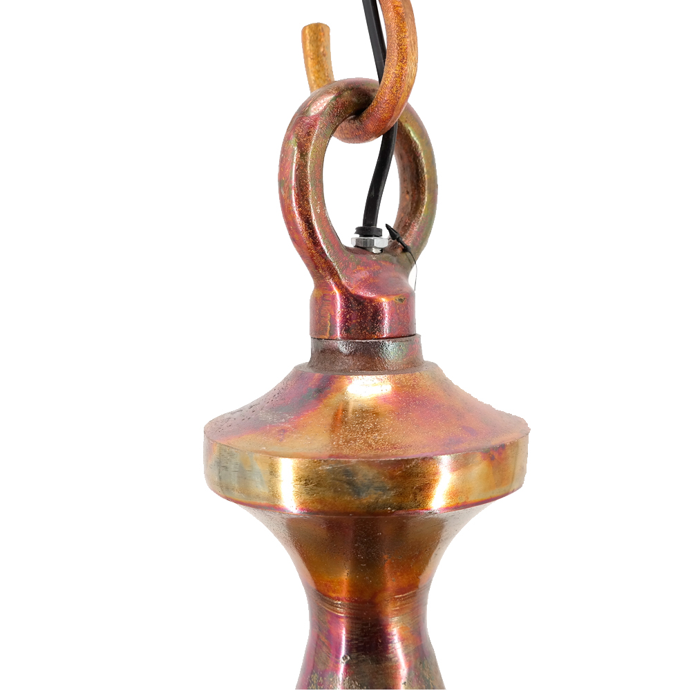 Deckenleuchte Hängeleuchte von PTMD Lampe Ø46x42 cm Kupferlook Aluminium Deckenleuchte Hängeleuchte von PTMD Lampe Ø46x42 cm Kupferlook Aluminium