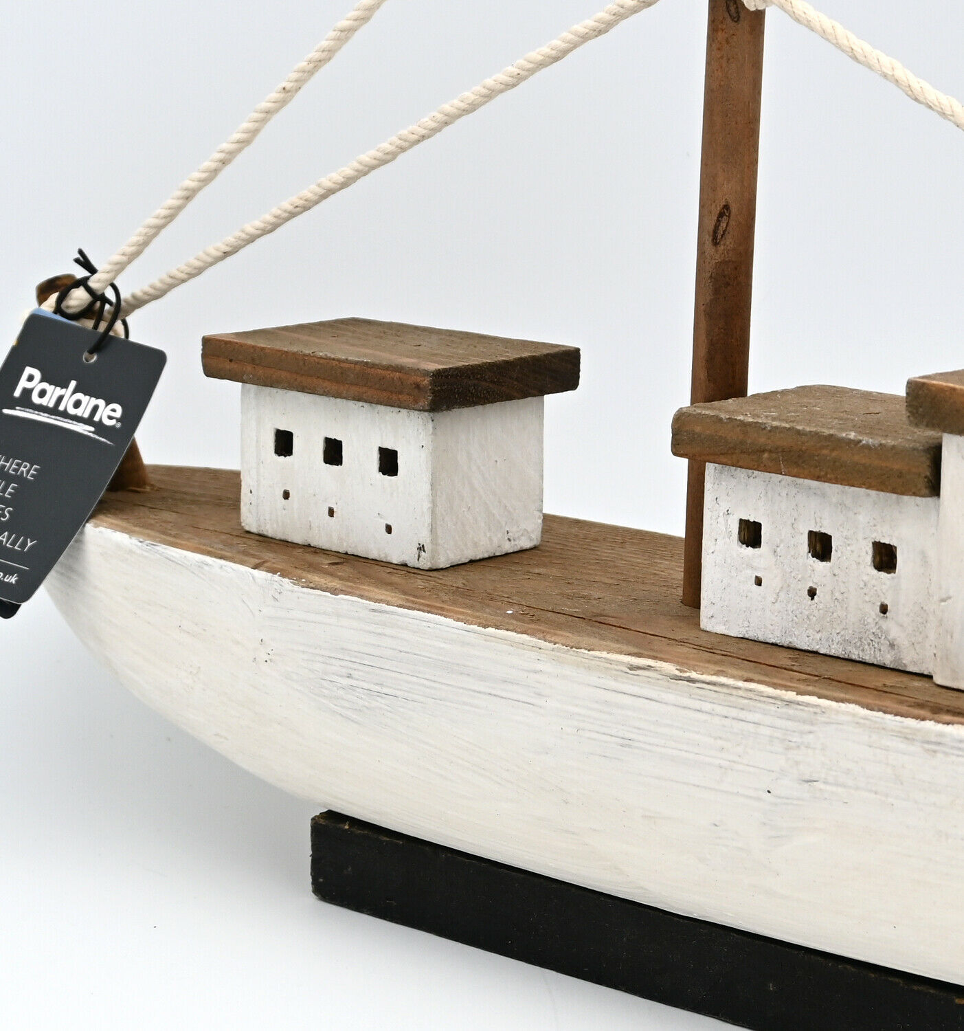 Fischerboot aus Massivholz 57cm